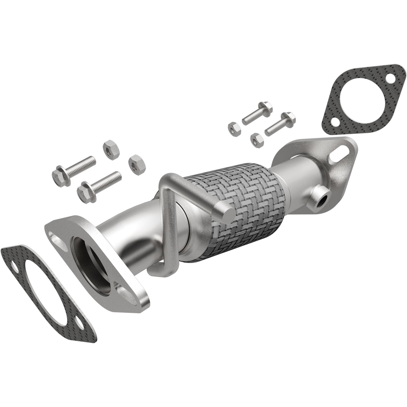 BRExhaust Direct-Fit Intermediate Pipes for 2010-2013 FORTE, FORTE KOUP - 107-0168 Exhaust Pipes, Pipes, Stainless Steel, Natural, Kia, Each