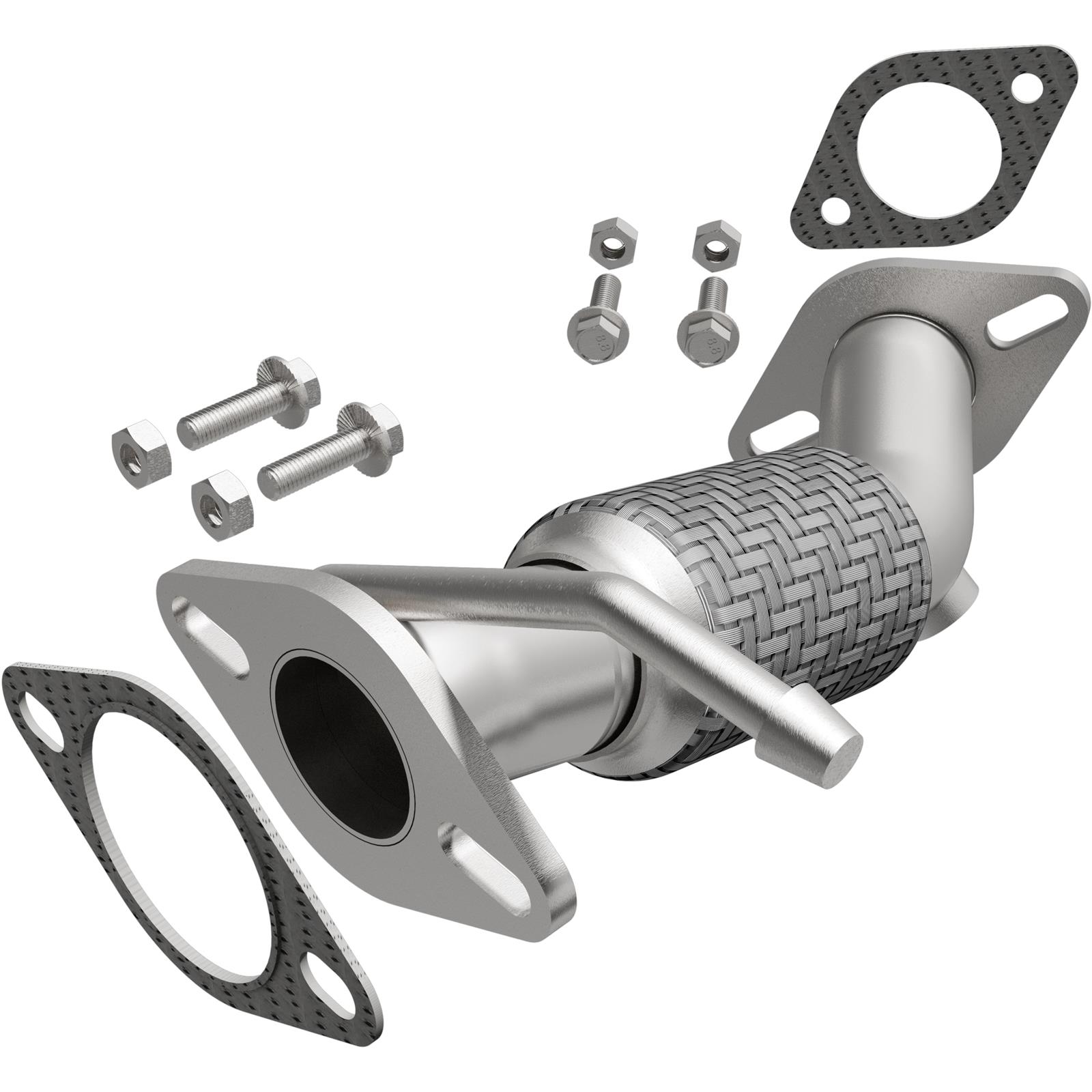 BRExhaust Direct-Fit Intermediate Pipes for 2013-2015 OPTIMA, 2011-2014 SONATA - 107-0173 Exhaust Pipes, Pipes, Stainless Steel, Natural, Hyundai, Kia, Each