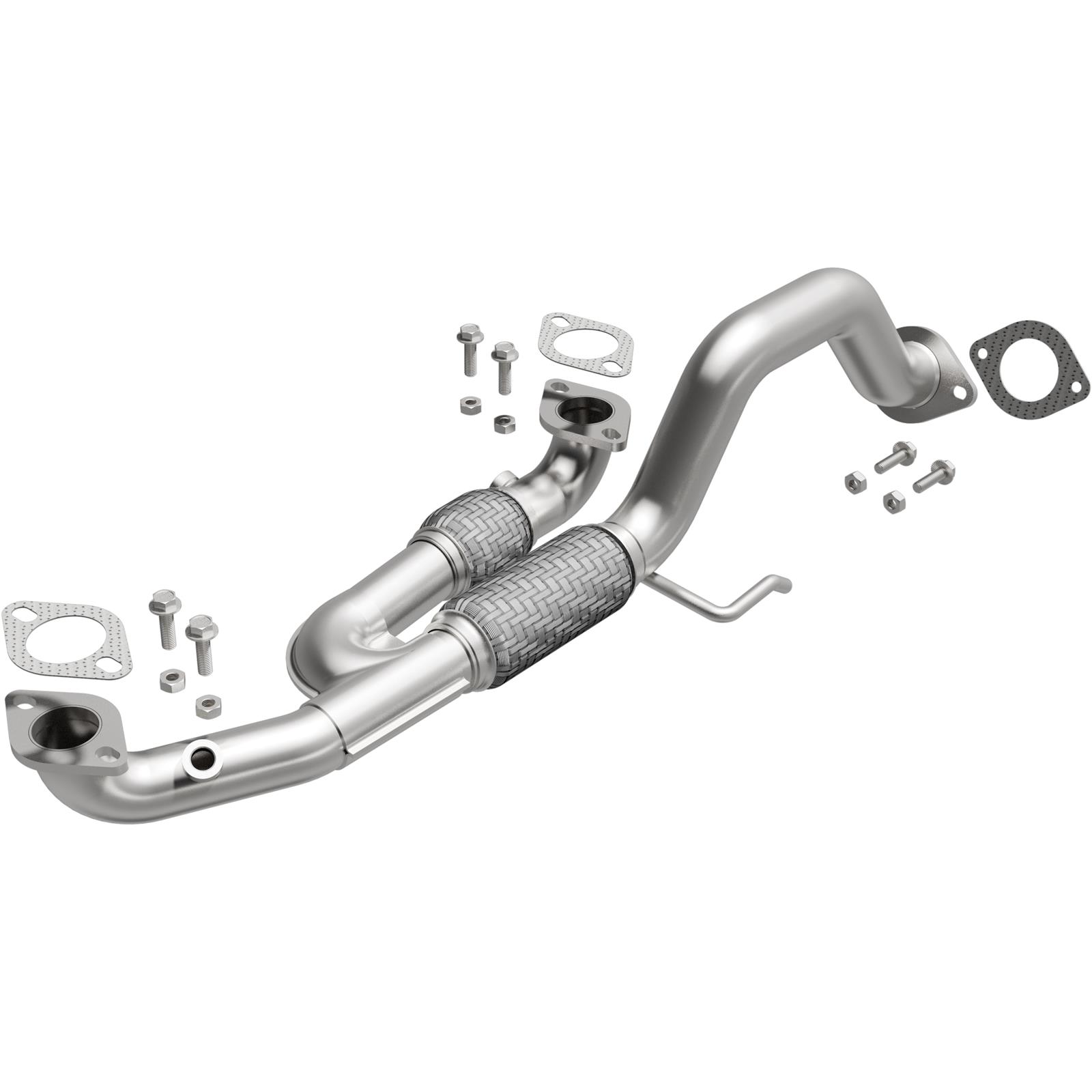 BRExhaust Direct-Fit Intermediate Pipes for 2006-2010 AZERA, 2006-2008 SONATA - 107-0253 Exhaust Pipes, Pipes, Stainless Steel, Natural, Hyundai, Each