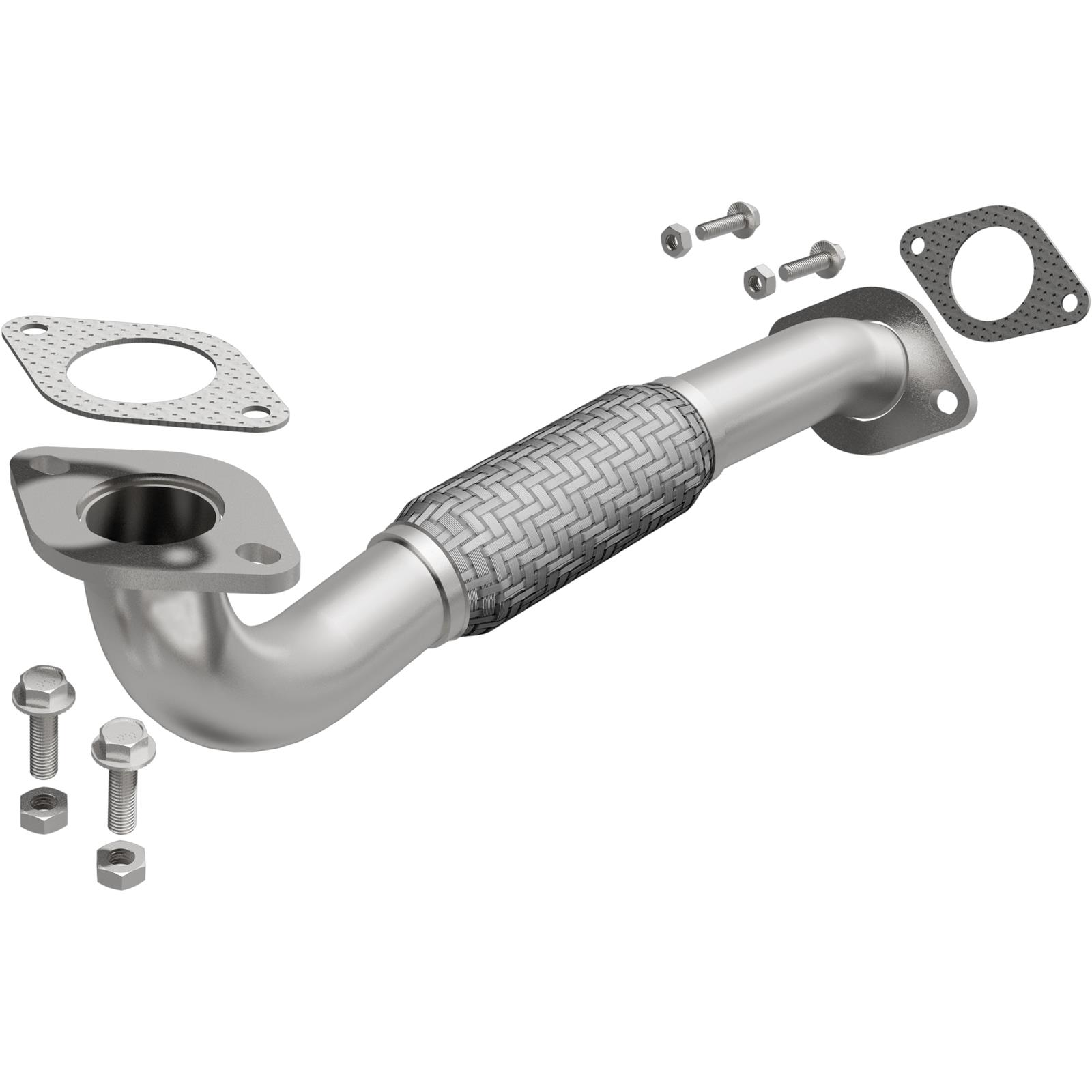 BRExhaust Direct-Fit Intermediate Pipes for 2000-2004 FOCUS - 107-0258 Exhaust Pipes, Pipes, Stainless Steel, Natural, 2.000 in. O.D., Ford, Each