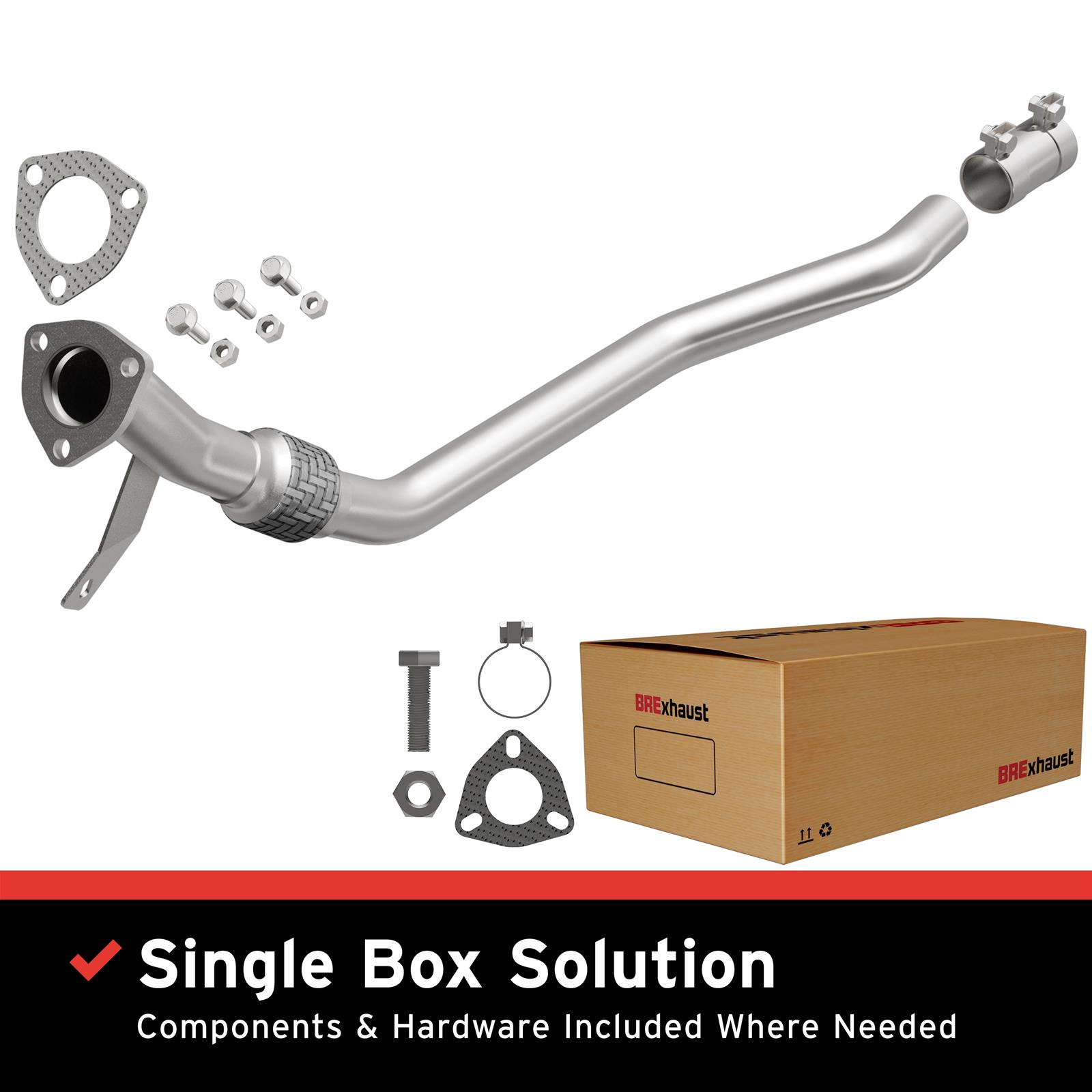 BRExhaust Direct-Fit Front Pipe Kits for 2005-2008 A4 - 107-0259 Kit thumbnail 5