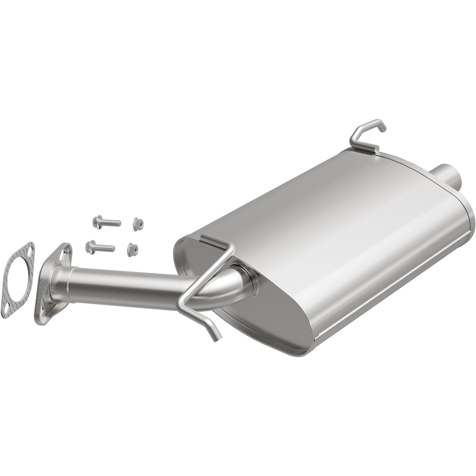 BRExhaust Direct-Fit Steel 2 Inch Muffler 108-0033 Mufflers, Direct-Fit, 2.00 in. Inlet/Outlet, Steel, Aluminized, for Infiniti, 3.5L, Each