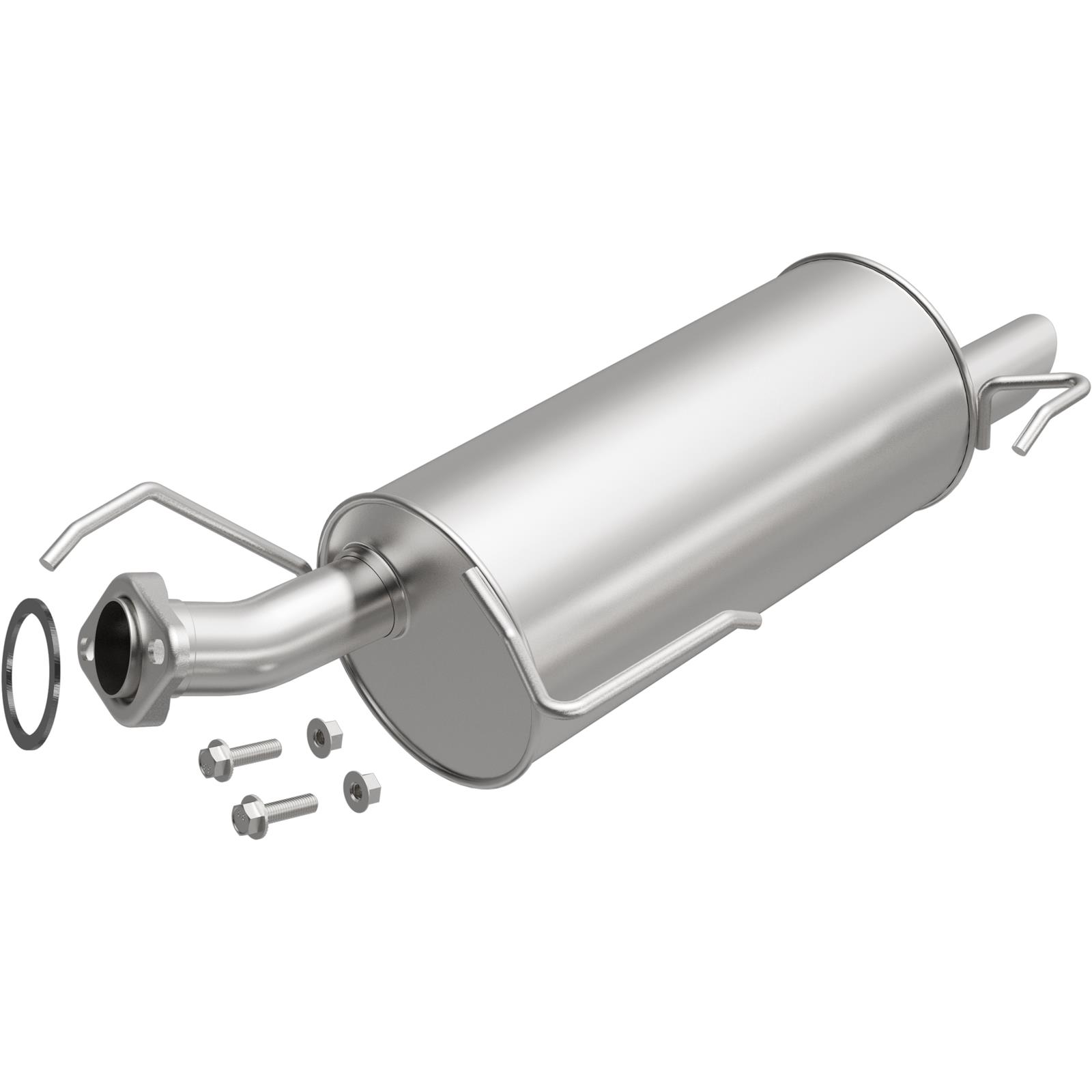 BRExhaust Direct-Fit Steel 2.25 Inch Muffler 108-0037 Mufflers, Direct-Fit, in. Inlet/Outlet, Steel, Aluminized, for Nissan, 1.6L, Each