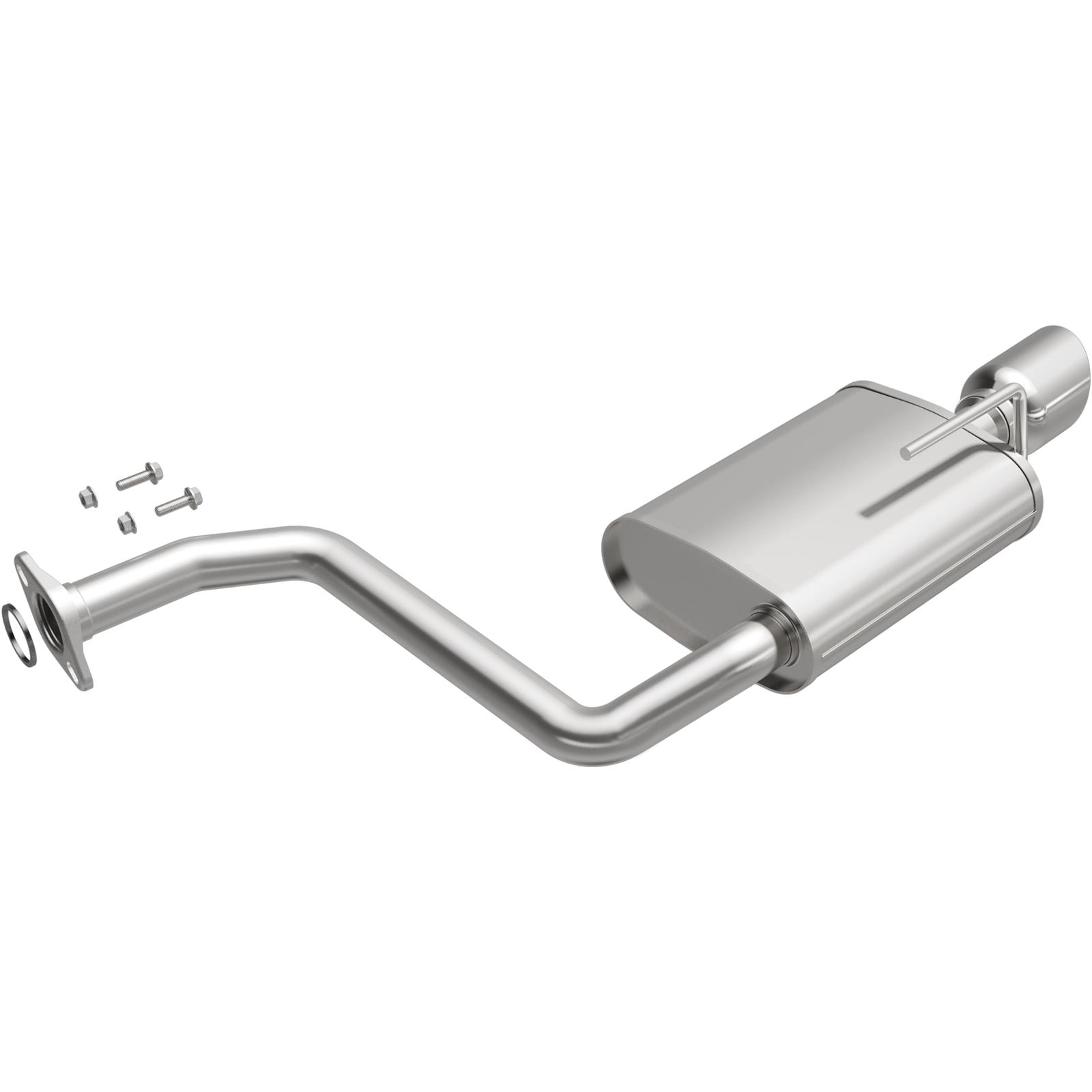 BRExhaust Direct-Fit Steel 2 Inch Muffler 108-0041 Mufflers, Direct-Fit, 2.00 in. Inlet/Outlet, Steel, Aluminized, for Nissan, Each