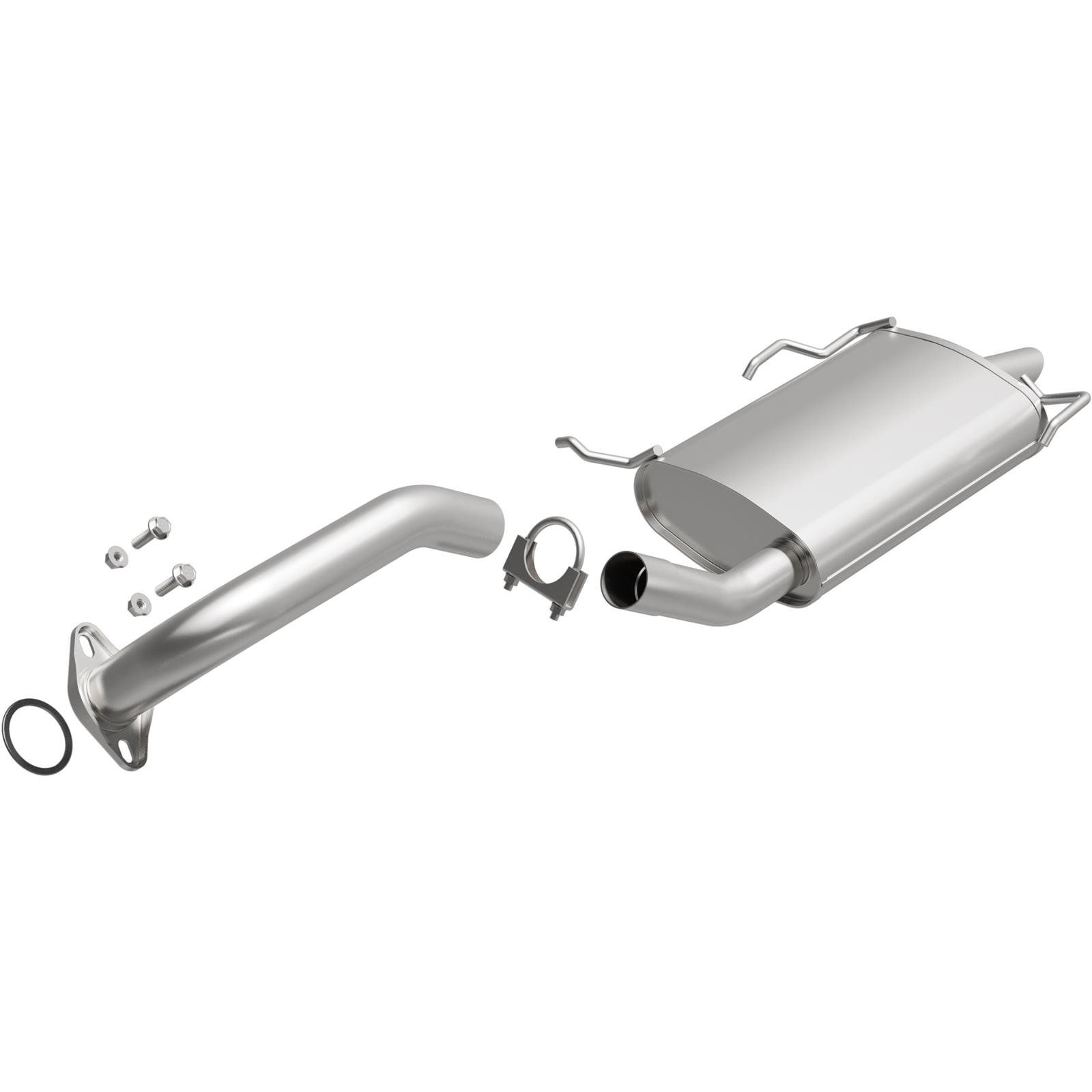 BRExhaust Direct-Fit Steel 2.25 Inch Muffler 108-0043 Mufflers, Direct-Fit, in. Inlet/Outlet, Steel, Aluminized, for Infiniti, for Nissan, 3.0L, 3.5L, Each