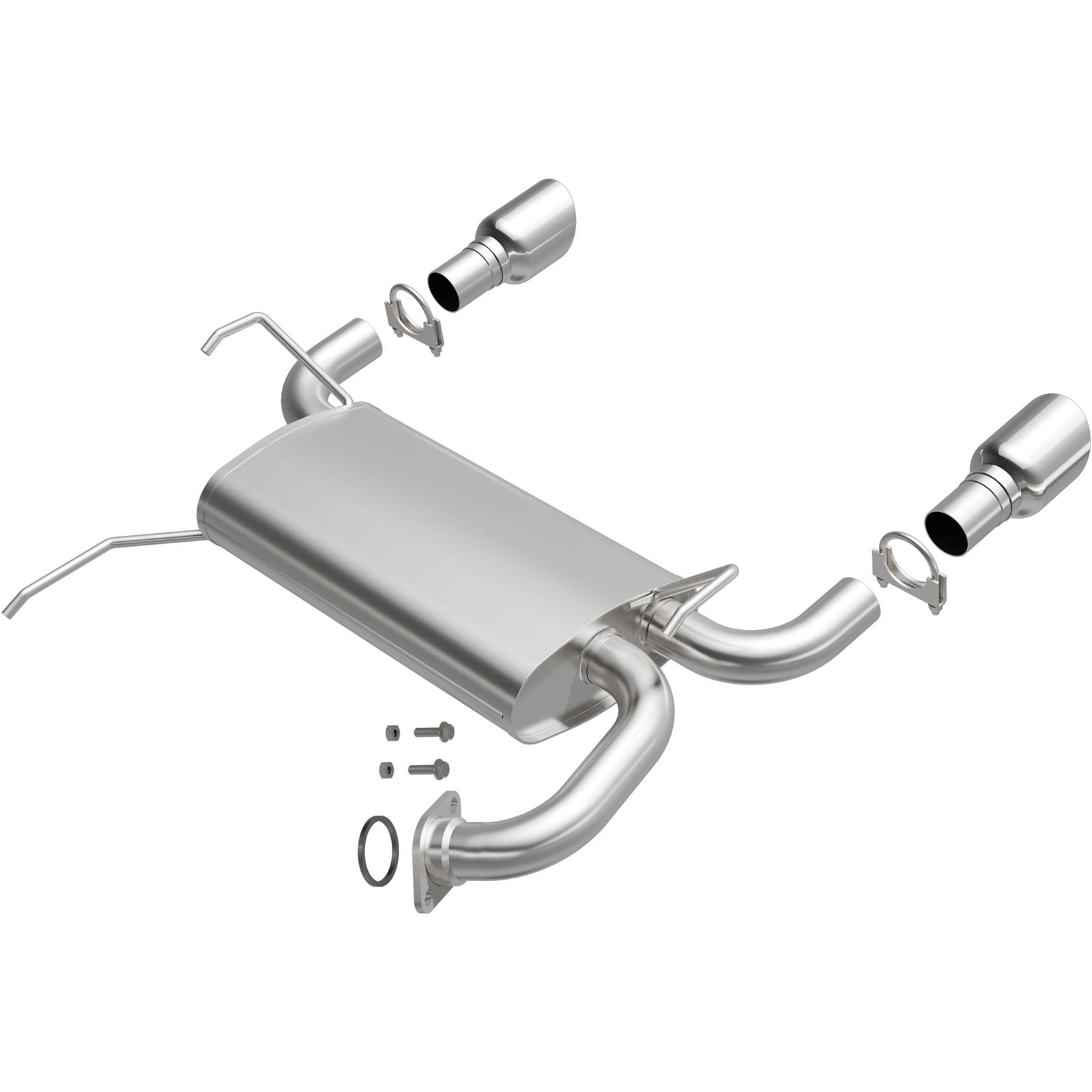 BRExhaust Direct-Fit Steel 1.75 Inch Muffler 108-0046 Mufflers, Direct-Fit, in. Inlet/Outlet, Steel, Aluminized, for Infiniti, 3.5L, 4.5L, Each