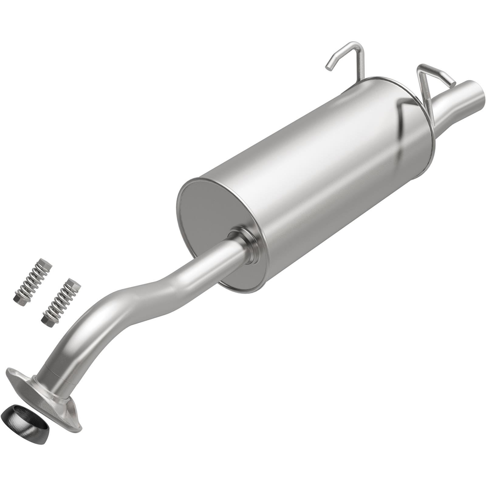 BRExhaust Direct-Fit Steel 1.75 Inch Muffler 108-0051 Mufflers, Direct-Fit, in. Inlet/Outlet, Steel, Aluminized, for use on Honda®, 2.4L, Each