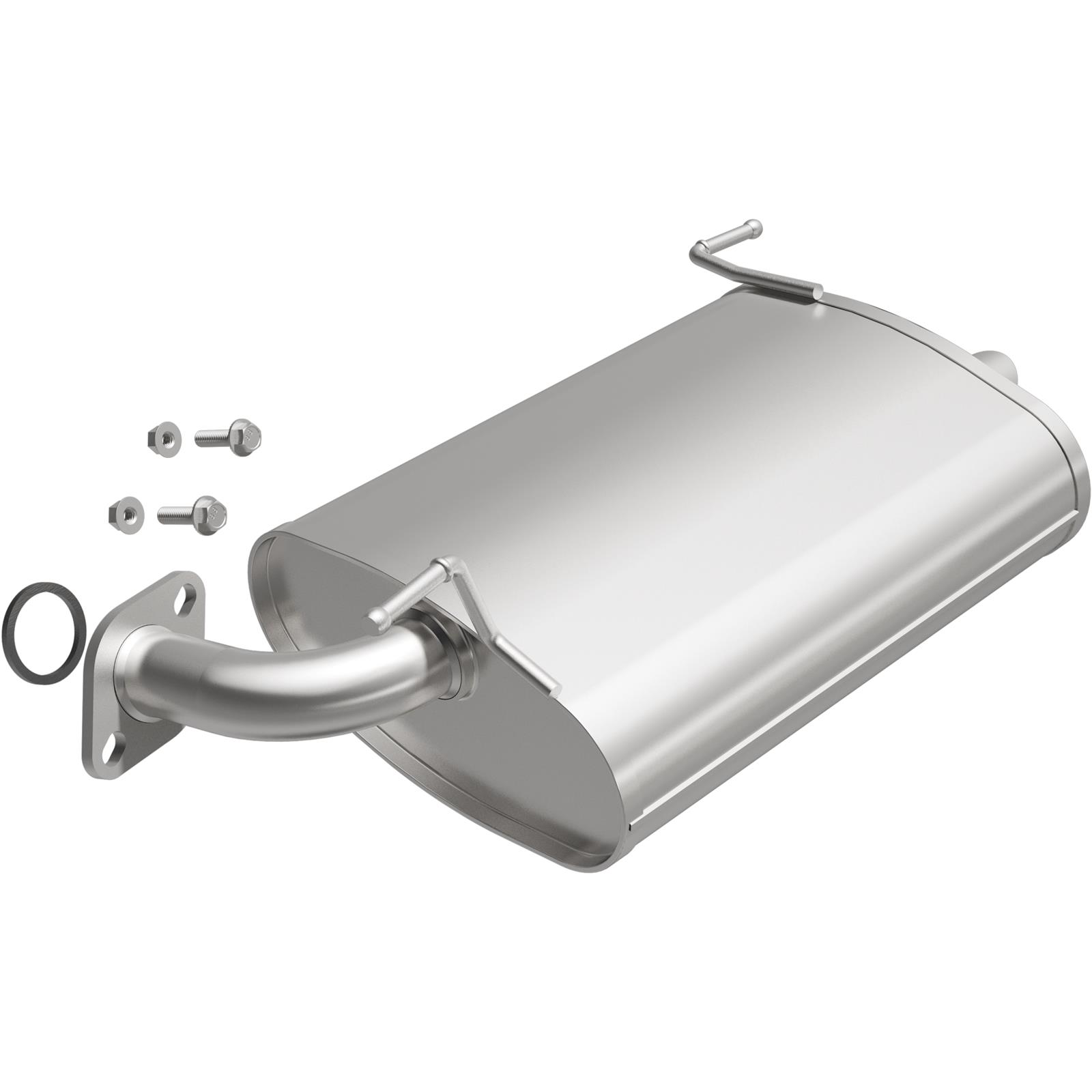 BRExhaust Direct-Fit Steel 1.75 Inch Muffler 108-0053 Mufflers, Direct-Fit, in. Inlet/Outlet, Steel, Aluminized, for use on Honda®, 3.0L, Each