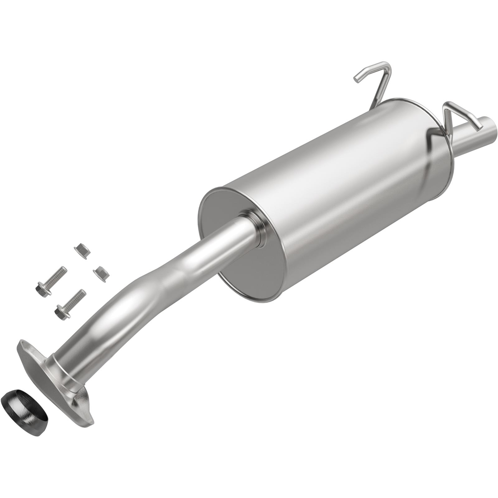 BRExhaust Direct-Fit Steel 2 Inch Muffler 108-0055 Mufflers, Direct-Fit, 2.00 in. Inlet/Outlet, Steel, Aluminized, for use on Honda®, 2.4L, Each