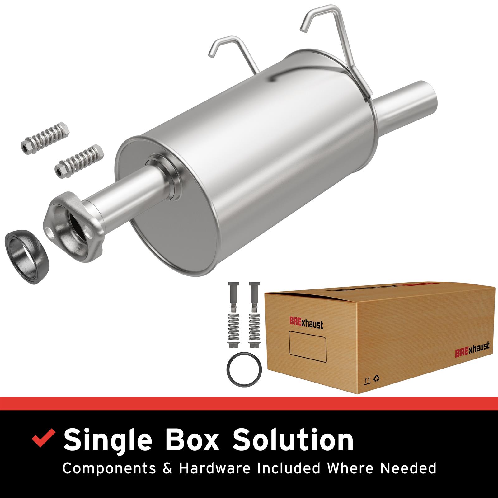 BRExhaust 108-0057 BRExhaust Direct-Fit Mufflers | Summit Racing