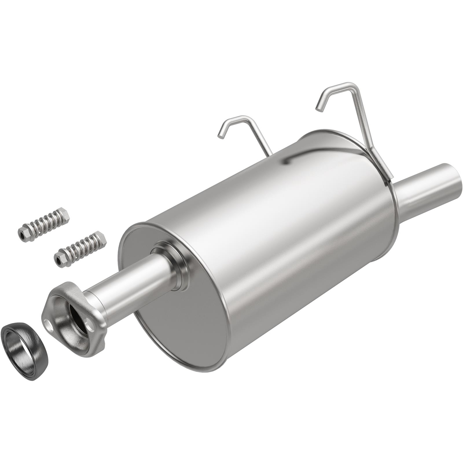 BRExhaust Direct-Fit Steel 1.75 Inch Muffler 108-0057 Mufflers, Direct-Fit, in. Inlet/Outlet, Steel, Aluminized, for use on Honda®, 2.0L, Each