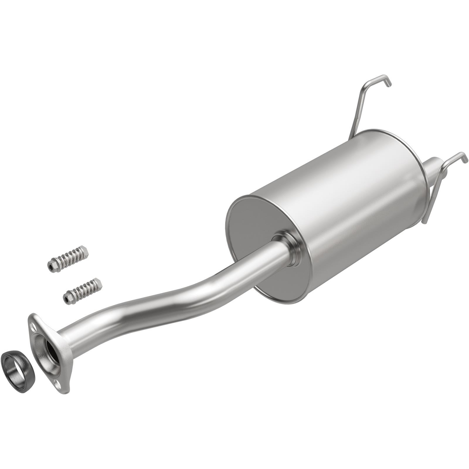 BRExhaust Direct-Fit Steel 1.75 Inch Muffler 108-0058 Mufflers, Direct-Fit, in. Inlet/Outlet, Steel, Aluminized, for use on Honda®, 1.5L, 1.6L, Each