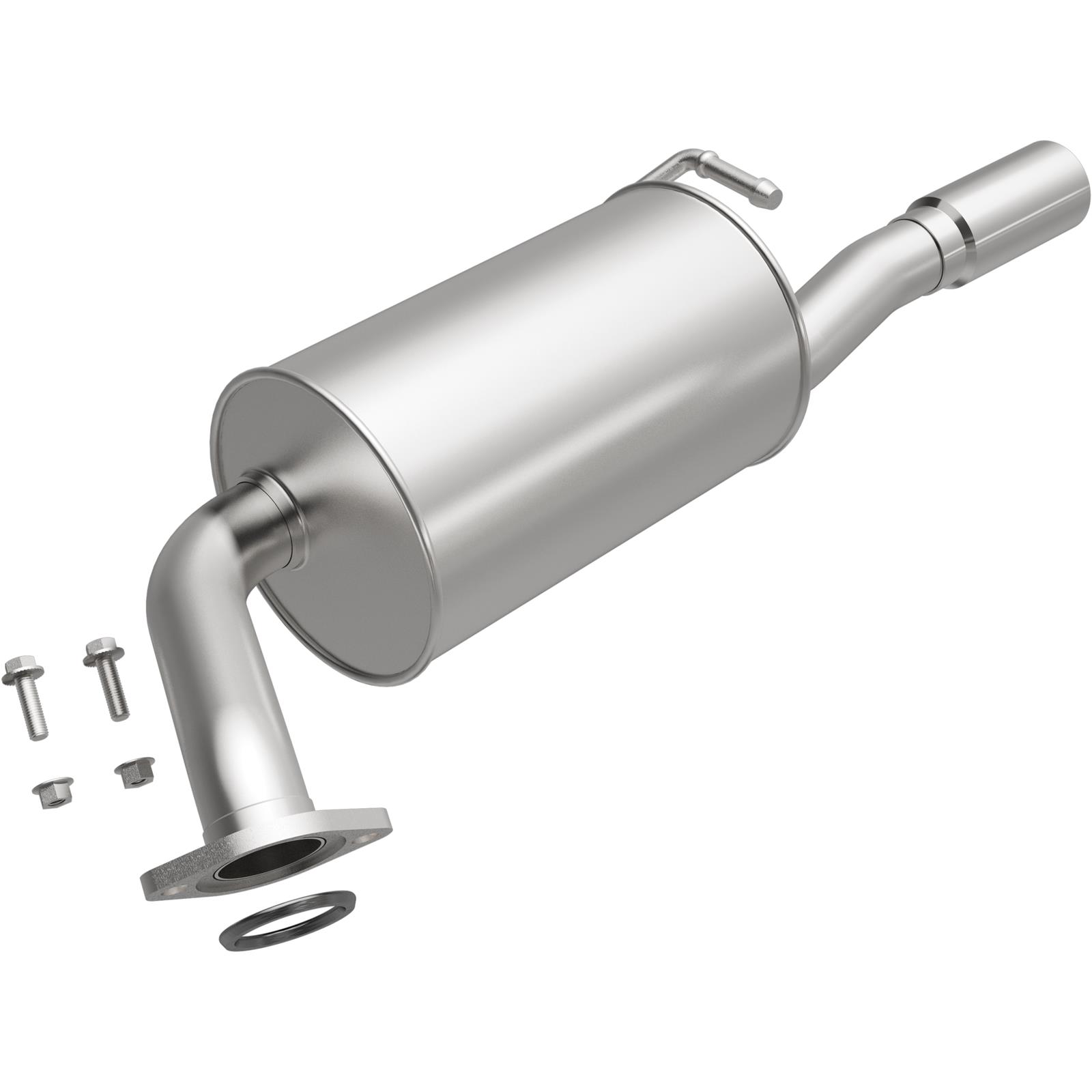 BRExhaust Direct-Fit Steel 2 Inch Muffler 108-0064 Mufflers, Direct-Fit, 2.00 in. Inlet/Outlet, Steel, Aluminized, Mazda, 2.3L, 3.0L, Each
