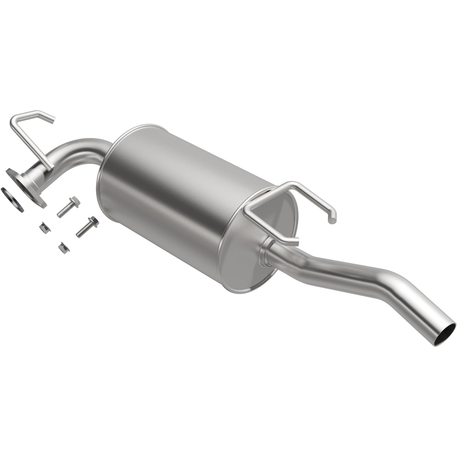 BRExhaust Direct-Fit Steel 1.75 Inch Muffler 108-0067 Mufflers, Direct-Fit, in. Inlet/Outlet, Steel, Aluminized, Geo, Toyota, Each