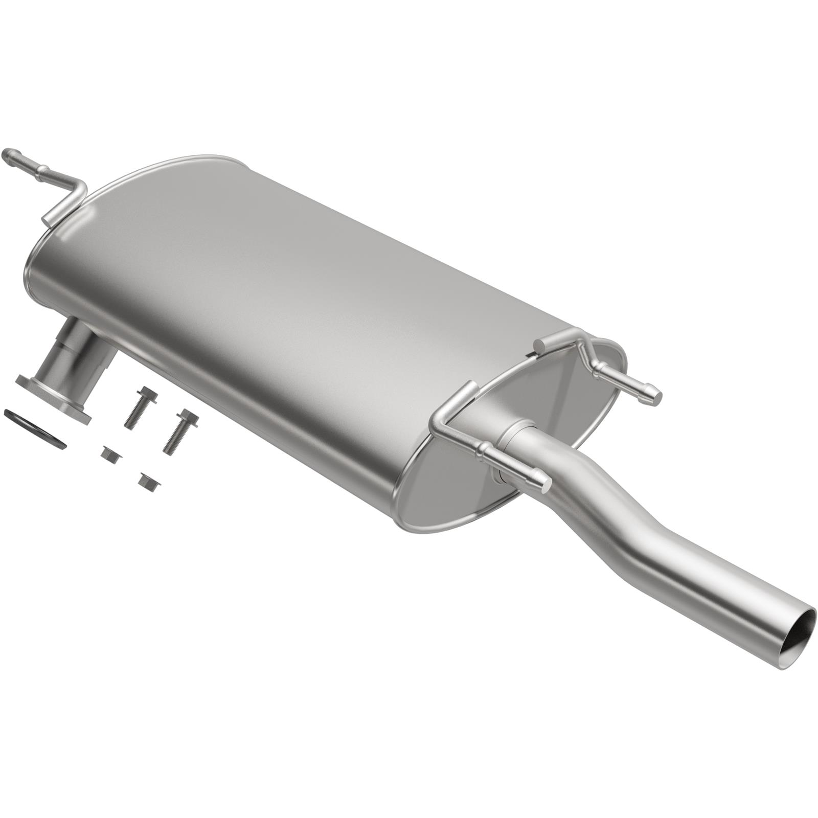 BRExhaust Direct-Fit Steel 2 Inch Muffler 108-0071 Mufflers, Direct-Fit, 2.00 in. Inlet/Outlet, Steel, Aluminized, Toyota, Each
