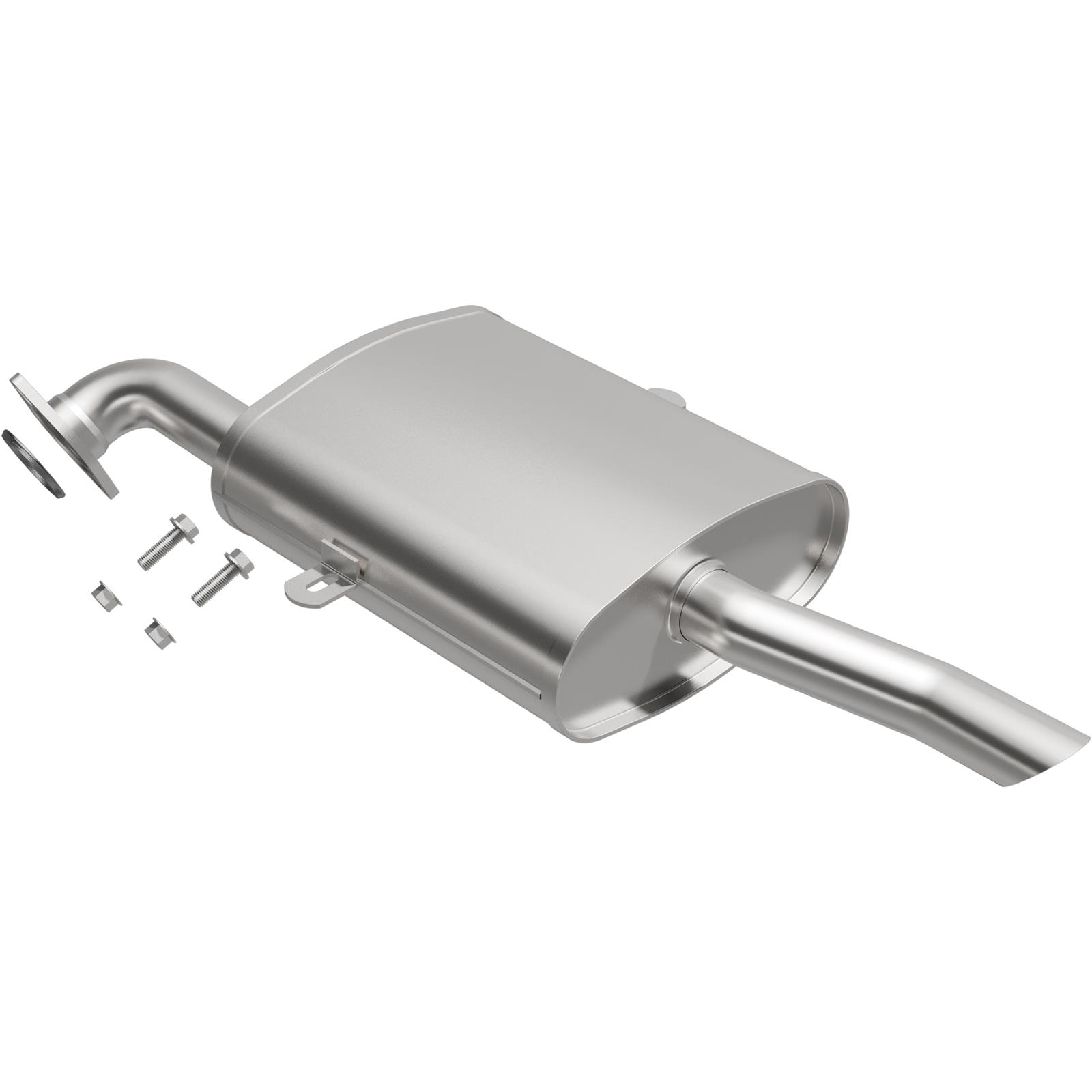 BRExhaust Direct-Fit Steel 2 Inch Muffler 108-0074 Mufflers, Direct-Fit, 2.00 in. Inlet/Outlet, Steel, Aluminized, Chevrolet, Toyota, Each