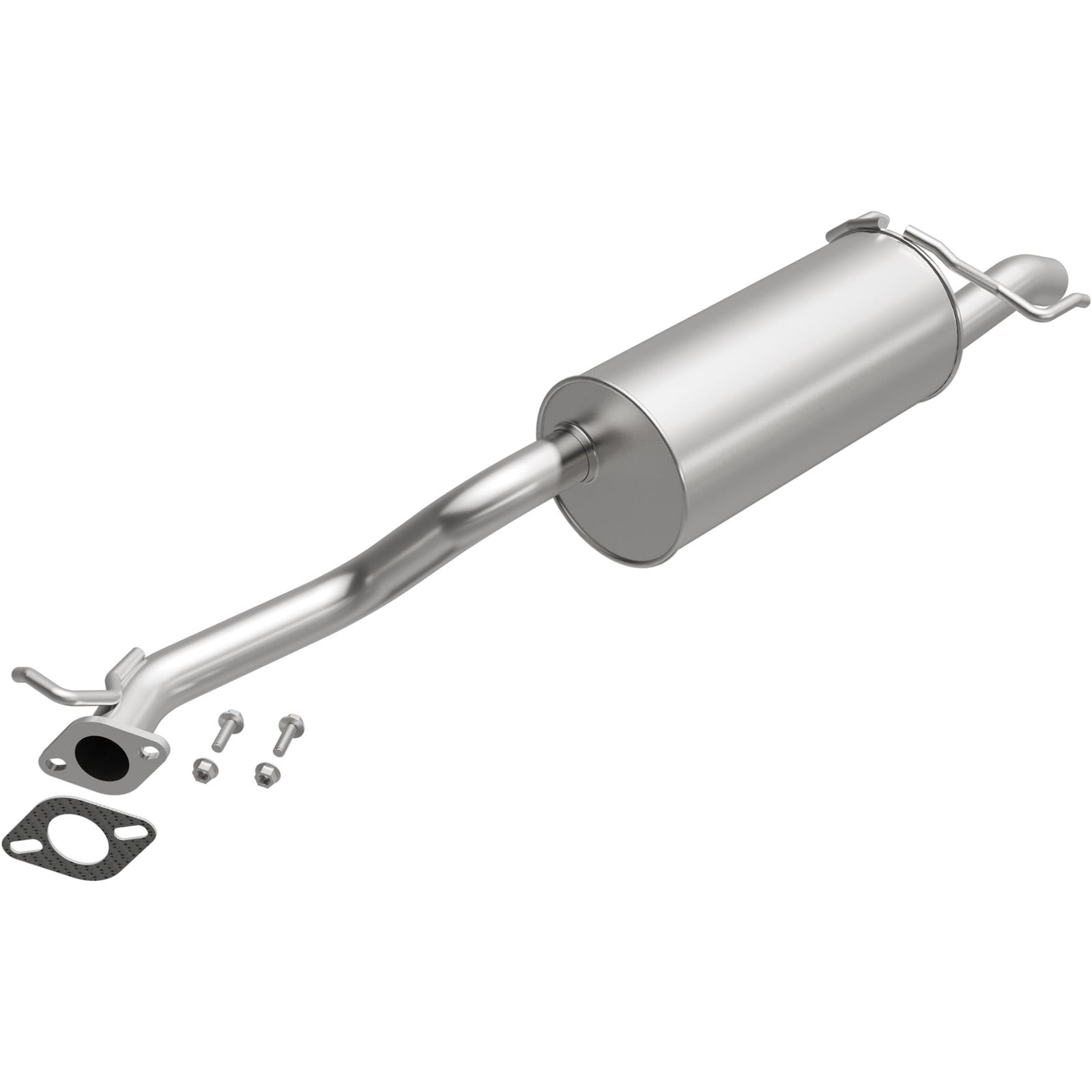 BRExhaust Direct-Fit Steel 2 Inch Muffler 108-0075 Mufflers, Direct-Fit, 2.00 in. Inlet/Outlet, Steel, Aluminized, Subaru, 2.5L, Each