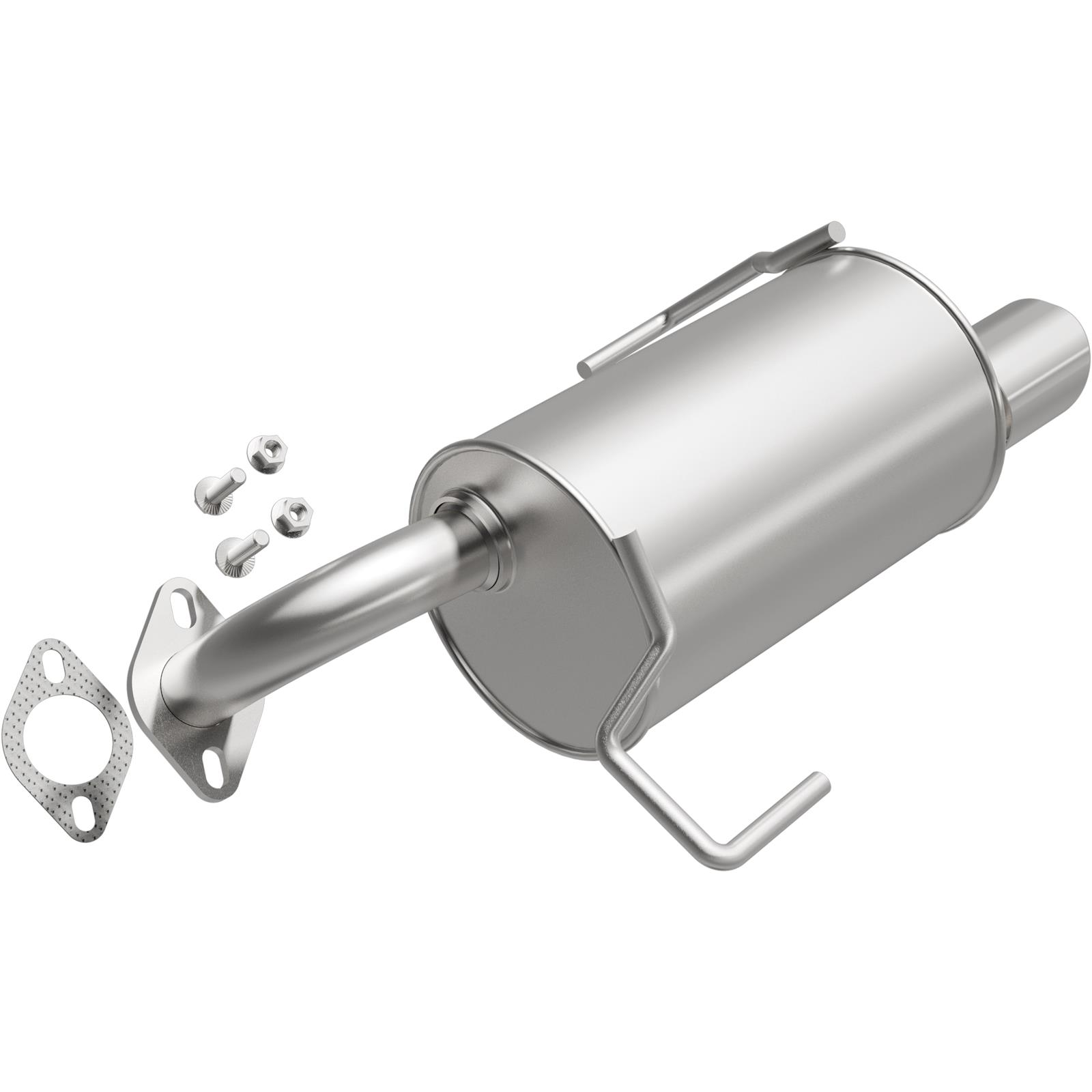 BRExhaust Direct-Fit Steel 2 Inch Muffler 108-0079 Mufflers, Direct-Fit, 2.00 in. Inlet/Outlet, Steel, Aluminized, Subaru, Each
