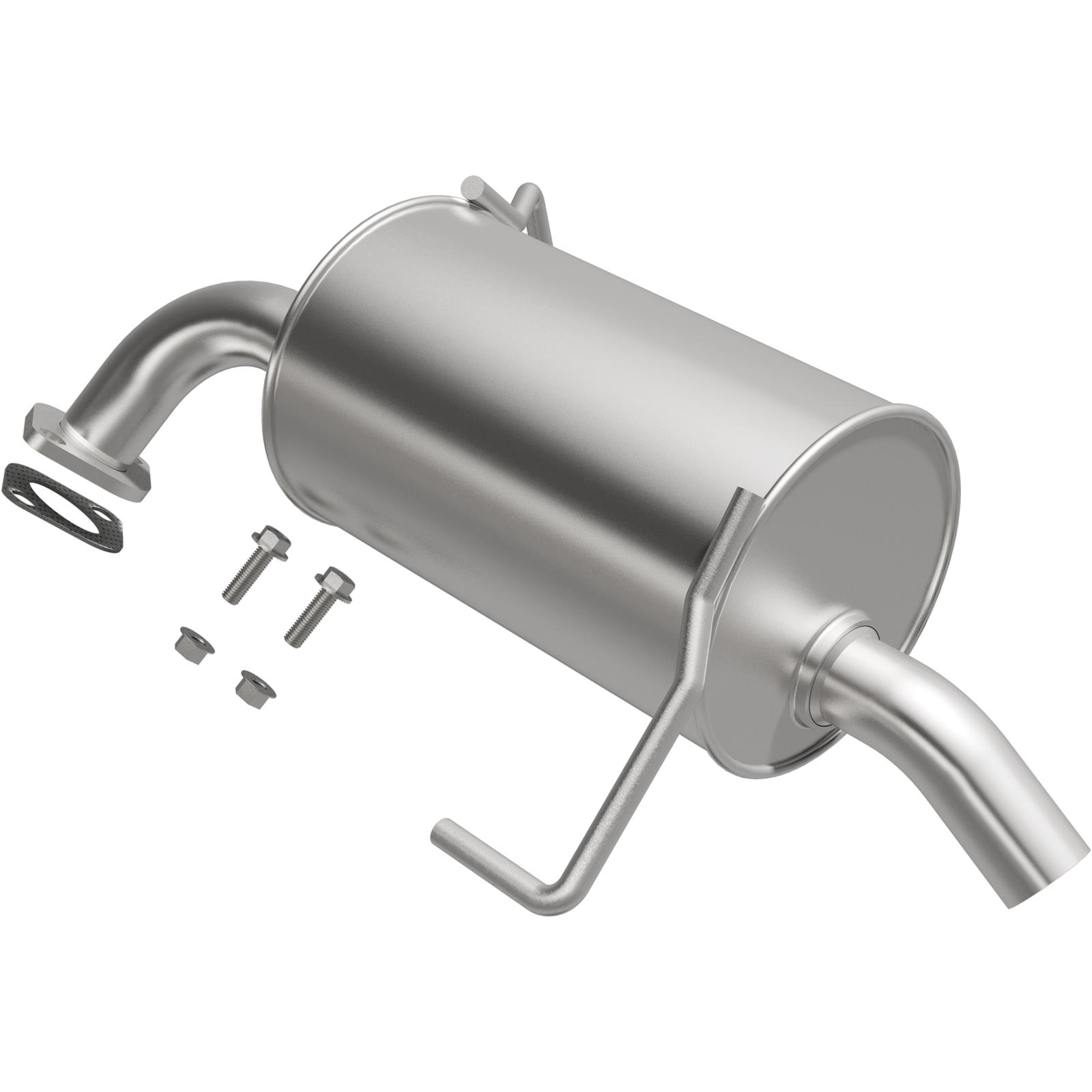 BRExhaust Direct-Fit Steel 1.75 Inch Muffler 108-0080 Mufflers, Direct-Fit, in. Inlet/Outlet, Steel, Aluminized, Subaru, Each