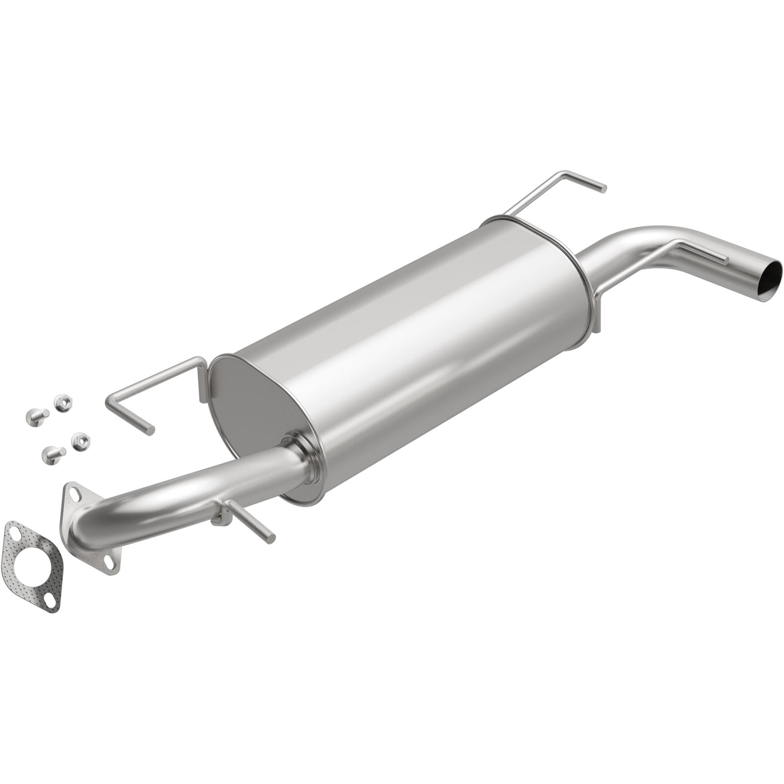 BRExhaust Direct-Fit Steel 2.5 Inch Muffler 108-0082 Mufflers, Direct-Fit, 2.50 in. Inlet/Outlet, Steel, Aluminized, Subaru, 2.5L, Each
