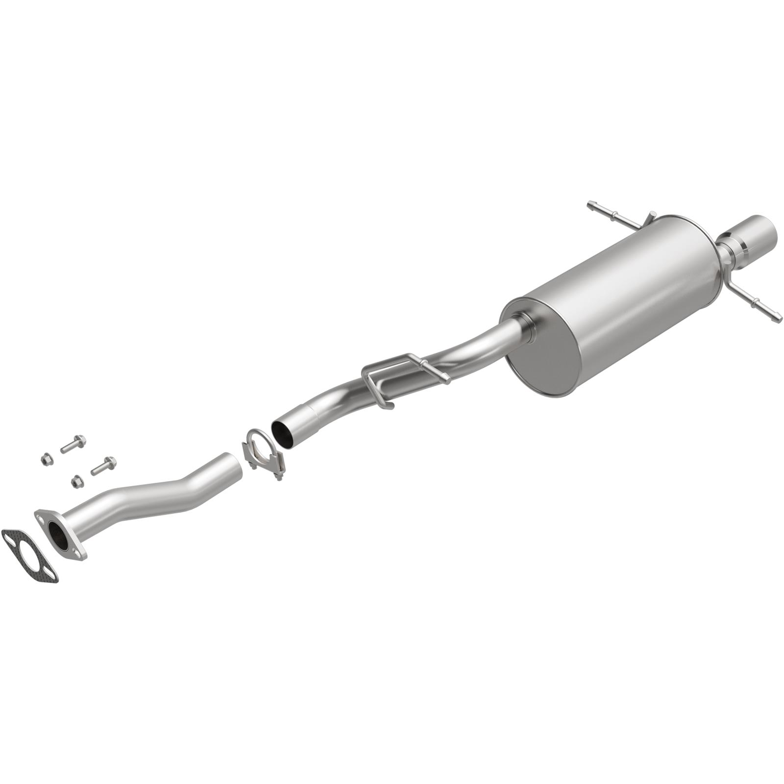 BRExhaust Direct-Fit Steel 2 Inch Muffler 108-0089 Mufflers, Direct-Fit, 2.00 in. Inlet/Outlet, Steel, Aluminized, Subaru, 2.2L, 2.5L, Each