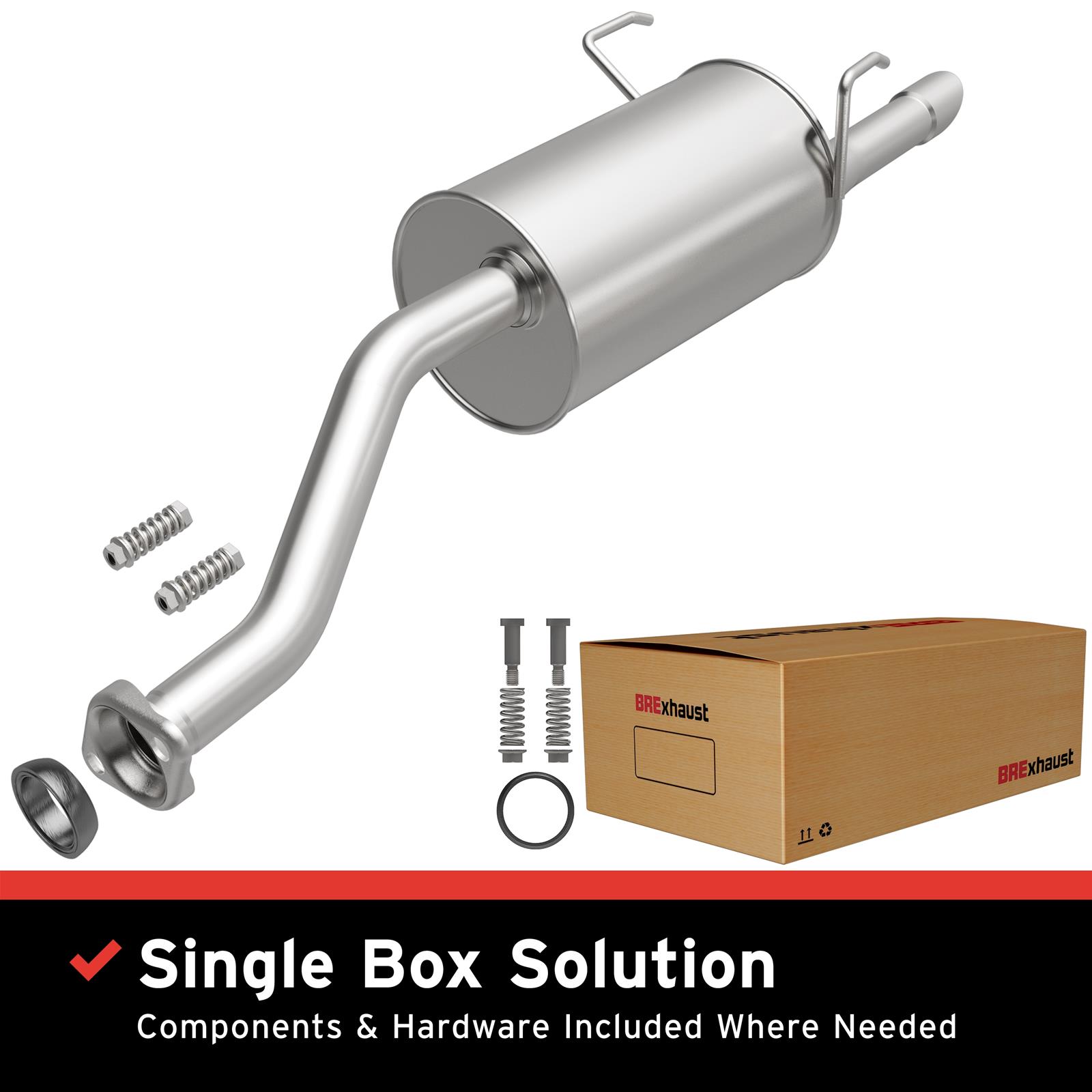 BRExhaust 108-0092 BRExhaust Direct-Fit Mufflers | Summit Racing