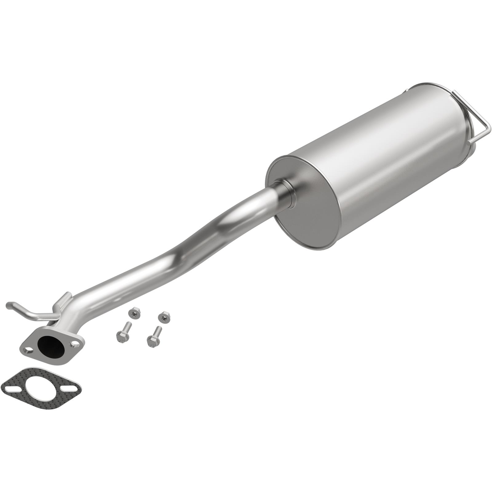 BRExhaust Direct-Fit Steel 2 Inch Muffler 108-0093 Mufflers, Direct-Fit, 2.00 in. Inlet/Outlet, Steel, Aluminized, Subaru, Each