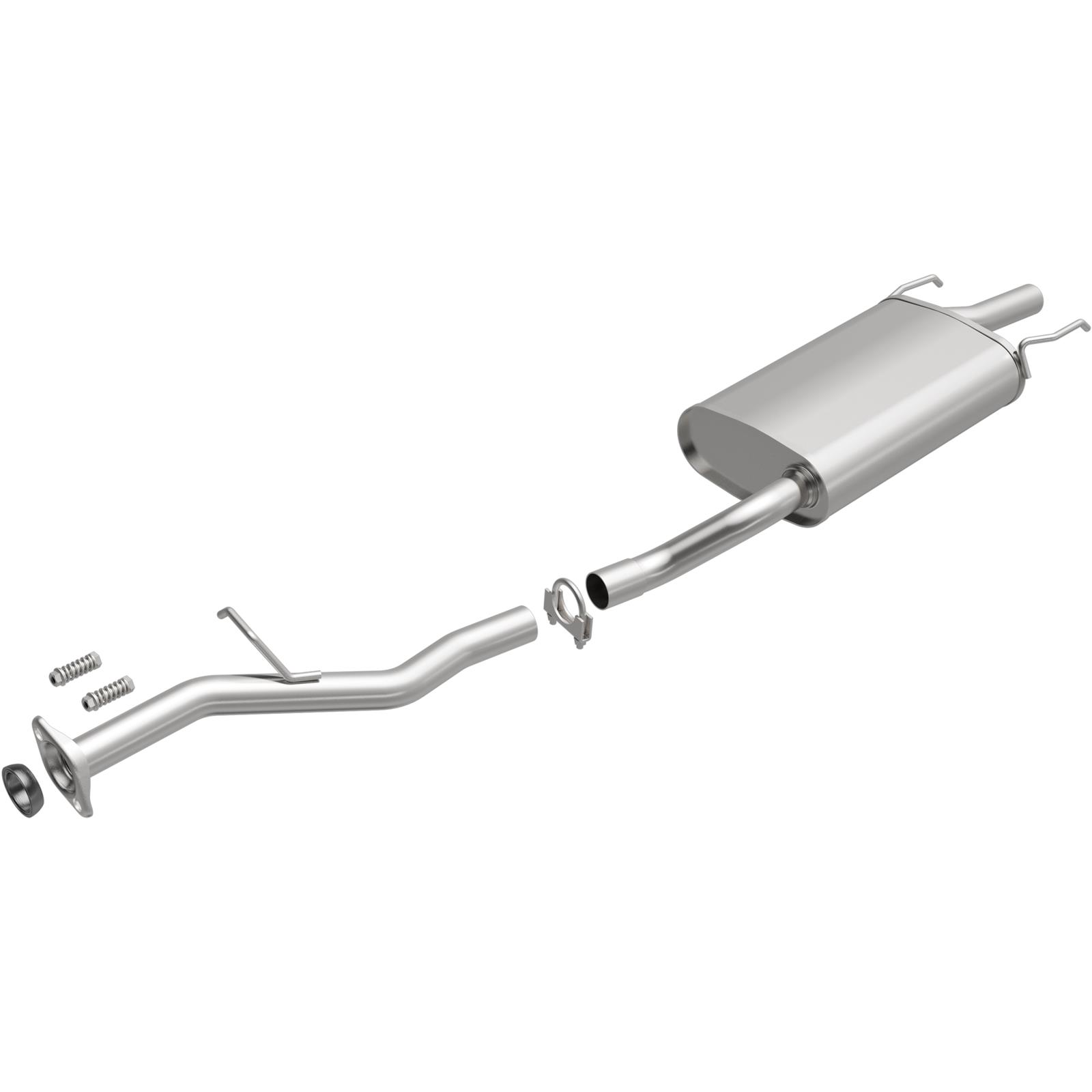 BRExhaust Direct-Fit Steel 1.75 Inch Muffler 108-0099 Mufflers, Direct-Fit, in. Inlet/Outlet, Steel, Aluminized, for use on Honda®, 2.2L, Each