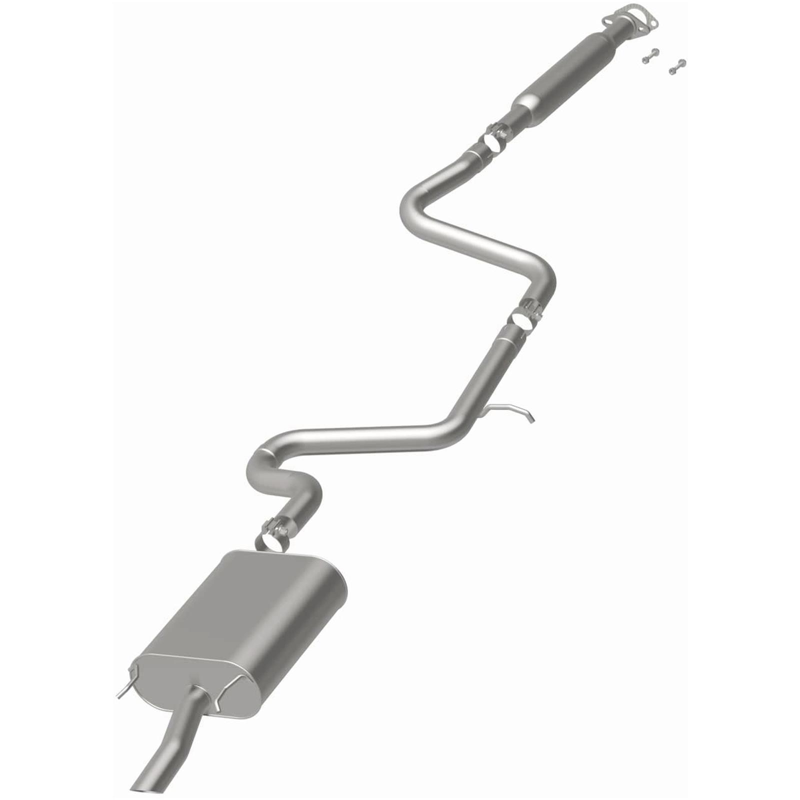 BRExhaust Direct-Fit Exhaust Systems for 2006-2011 IMPALA, 2006-2007 MONTE CARLO - 116-0015 Systems, Direct-Fit, Replacement, OEM Style, Cat-Back, Bolt-On, Stainless Steel, Natural Finish, with Hangers, Hardware, Chevy, Kit thumbnail 3