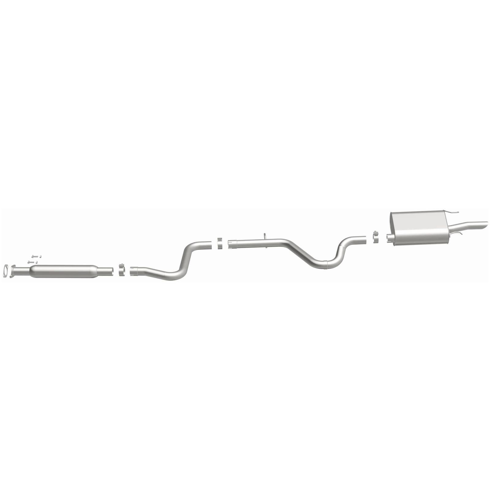 BRExhaust Direct-Fit Exhaust Systems for 2006-2011 IMPALA, 2006-2007 MONTE CARLO - 116-0015 Systems, Direct-Fit, Replacement, OEM Style, Cat-Back, Bolt-On, Stainless Steel, Natural Finish, with Hangers, Hardware, Chevy, Kit thumbnail 4