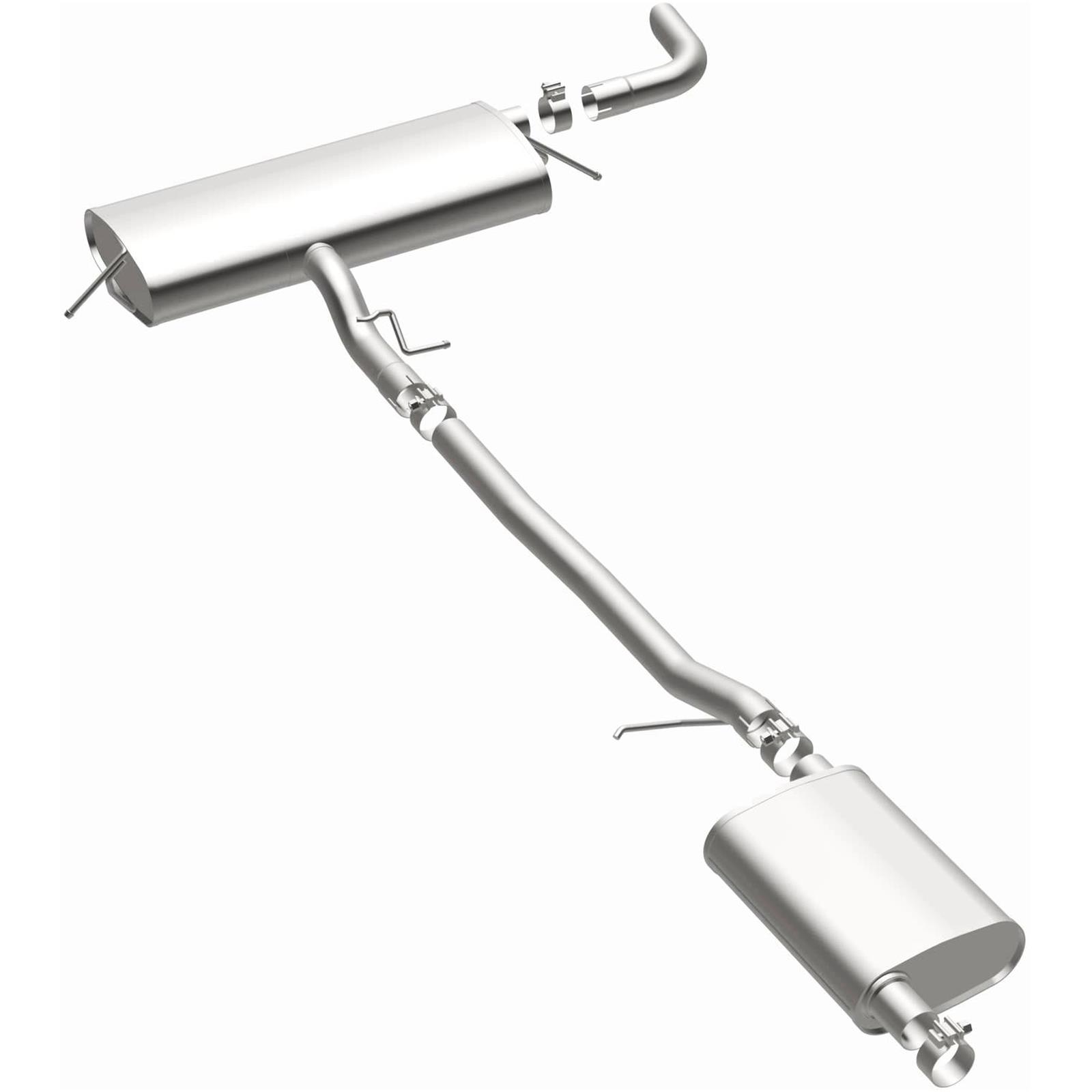 BRExhaust Direct-Fit Exhaust Systems for 2010-2017 EQUINOX, TERRAIN - 116-0020 Systems, Direct-Fit, Replacement, OEM Style, Mid-Section Back, Bolt-On, Stainless Steel, Natural, with Hangers, Hardware, Chevy, GMC, Kit thumbnail 2