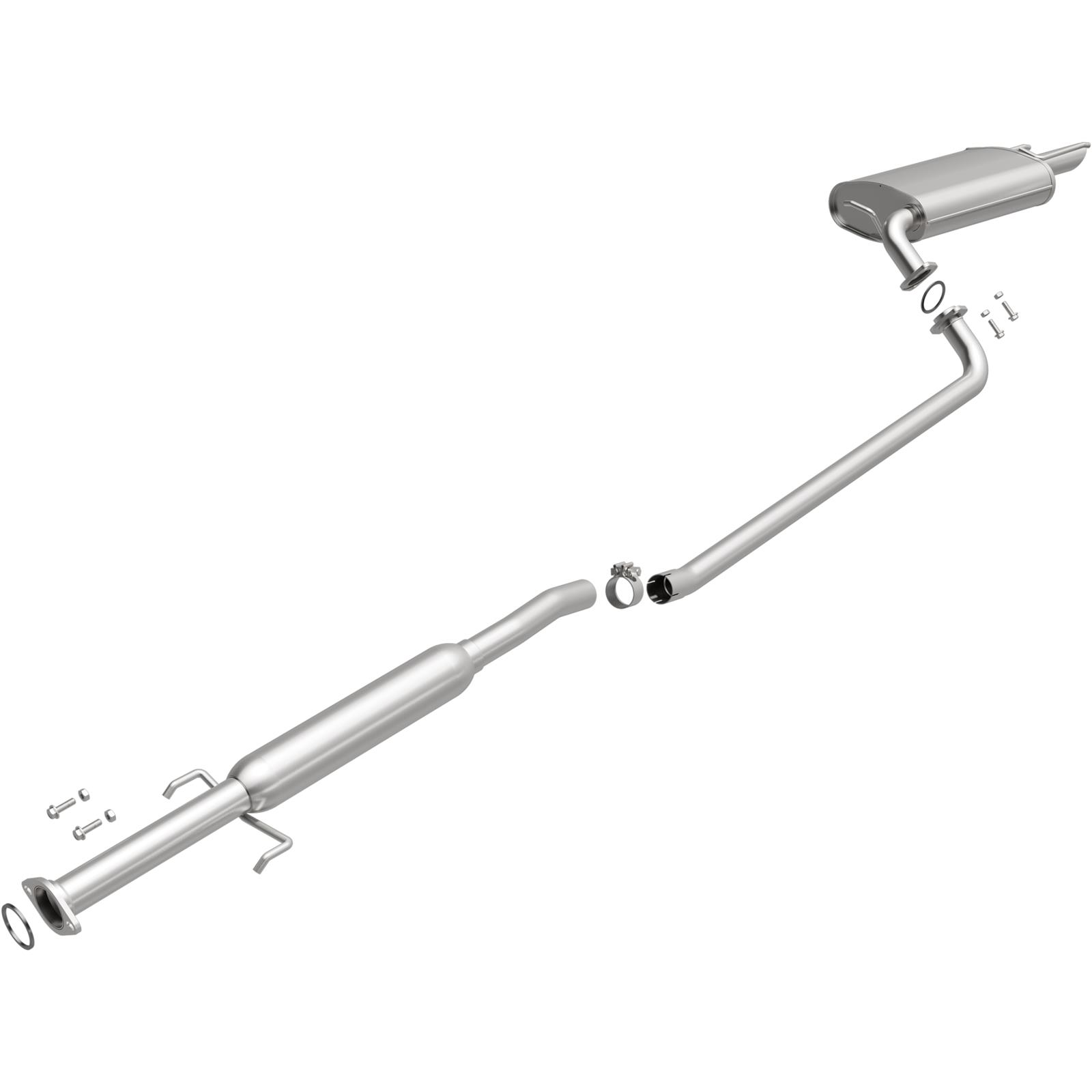 BRExhaust Direct-Fit Exhaust Systems 116-0274 Systems, Direct-Fit, Replacement, OEM Style, Cat-Back, Bolt-On, Stainless Steel, Natural Finish, with Hangers, Hardware, Lexus, Toyota, Kit thumbnail 5