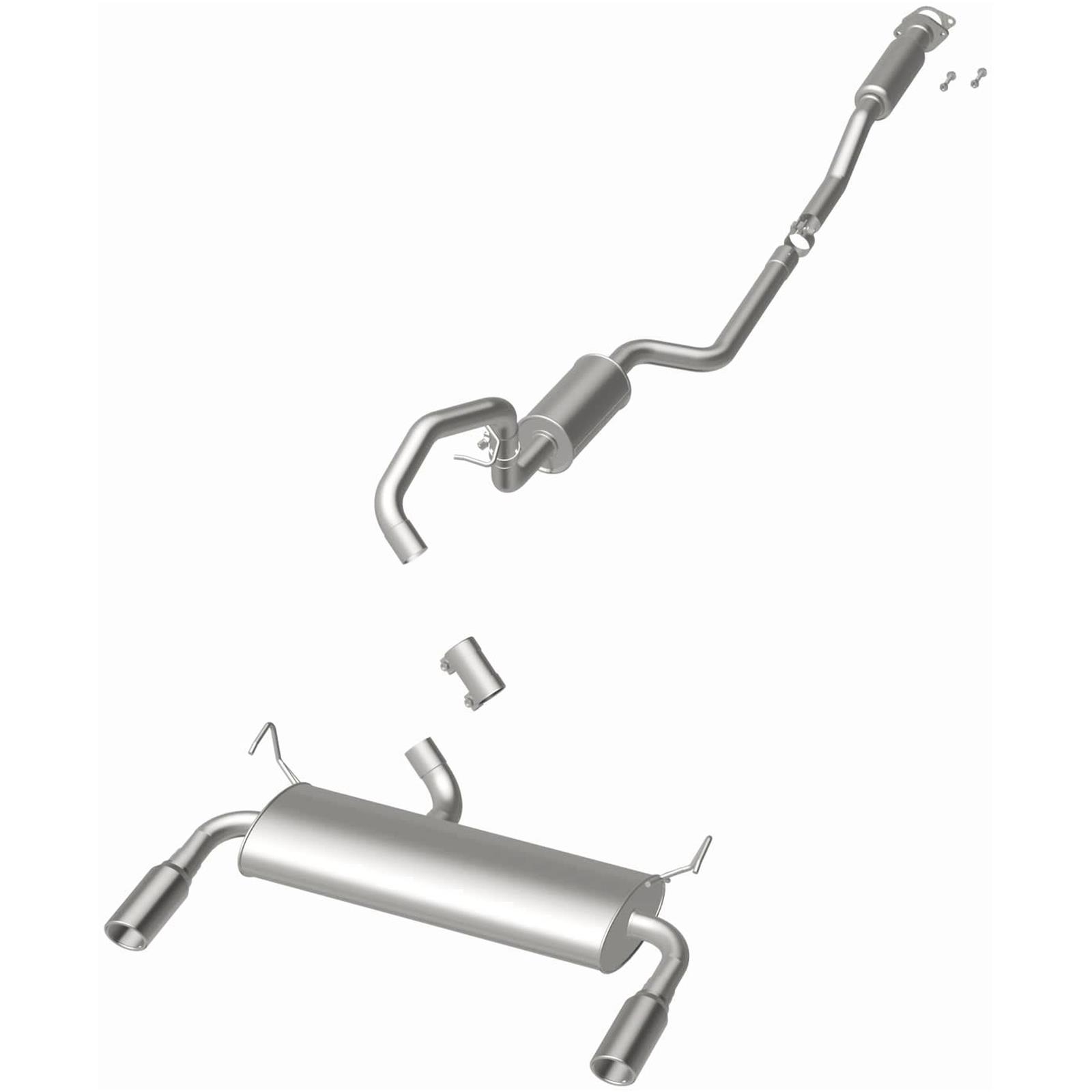 BRExhaust Direct-Fit Exhaust Systems for 2013-2018 ESCAPE - 116-0504 Systems, Direct-Fit, Replacement, OEM Style, Cat-Back, Bolt-On, Stainless Steel, Natural Finish, with Hangers, Hardware, Ford, Kit thumbnail 3