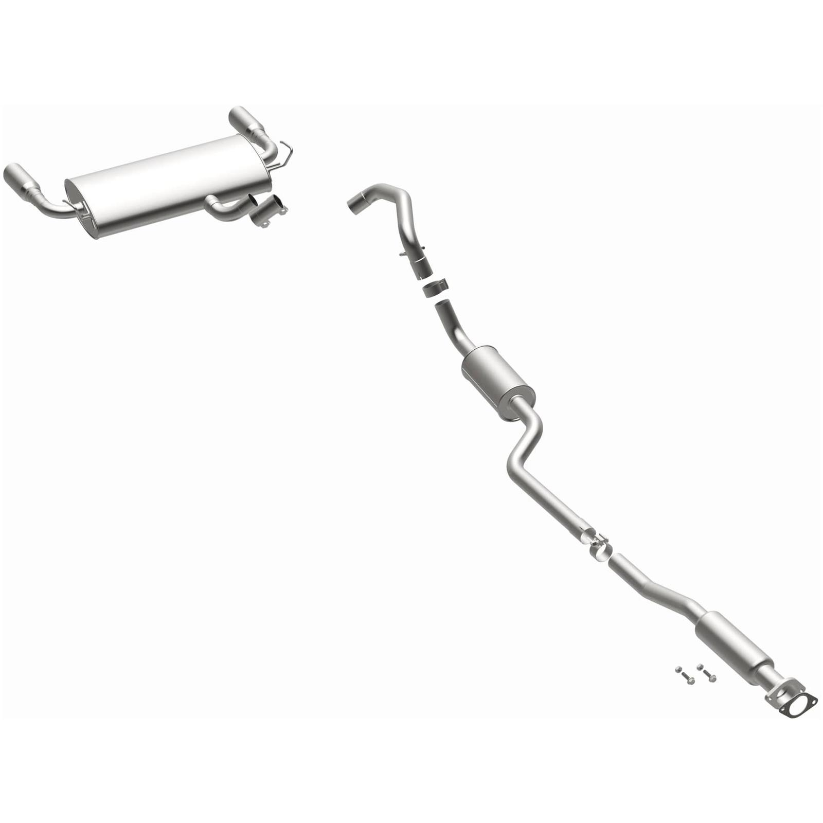 BRExhaust Direct-Fit Exhaust Systems for 2013-2018 ESCAPE - 116-0504 Systems, Direct-Fit, Replacement, OEM Style, Cat-Back, Bolt-On, Stainless Steel, Natural Finish, with Hangers, Hardware, Ford, Kit thumbnail 2