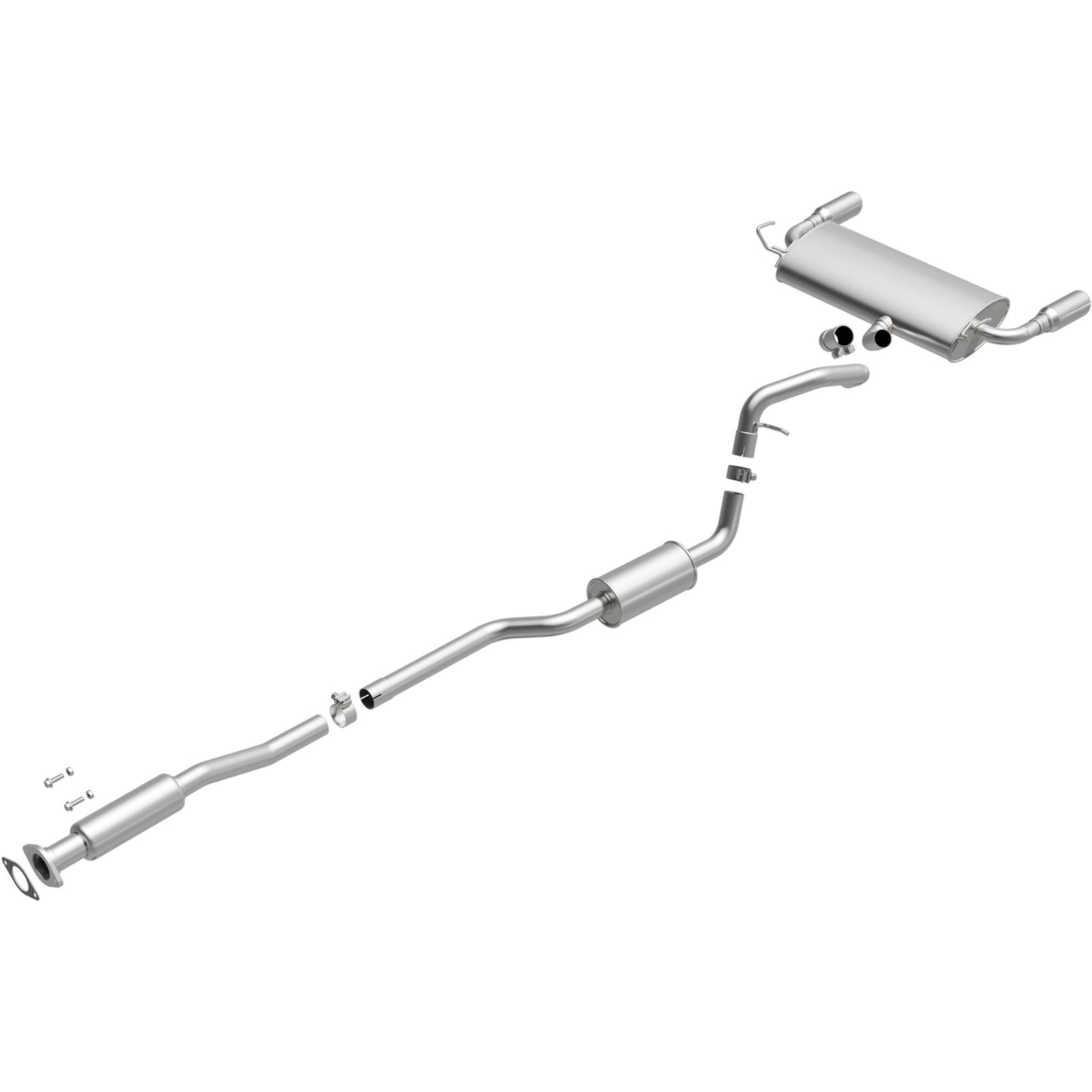 BRExhaust Direct-Fit Exhaust Systems for 2013-2018 ESCAPE - 116-0504 Systems, Direct-Fit, Replacement, OEM Style, Cat-Back, Bolt-On, Stainless Steel, Natural Finish, with Hangers, Hardware, Ford, Kit thumbnail 5