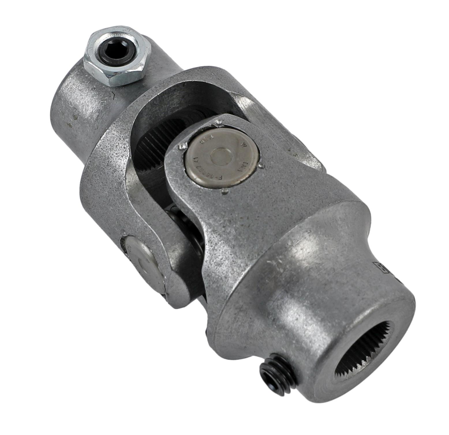 Borgeson Universal Steering U-Joints 011212 Joint, Standard Style, Steel, Natural, 9/16 in. 36-spline Ends, Each