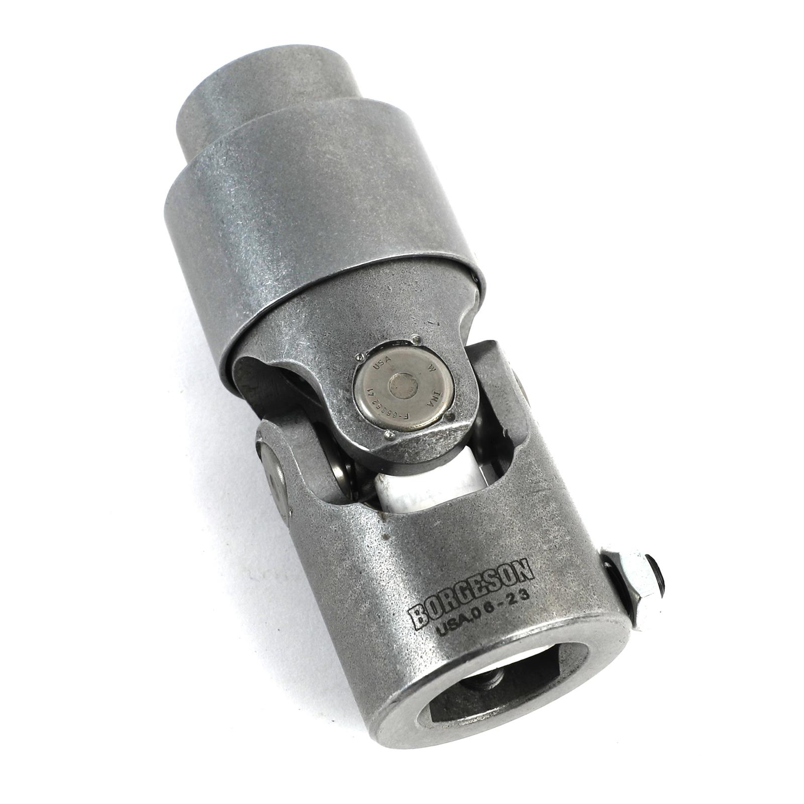 Borgeson Universal Steering U-Joints 033452 Joint, Steel, 3/4 in. 36-Spline, 1 in. DD, Each