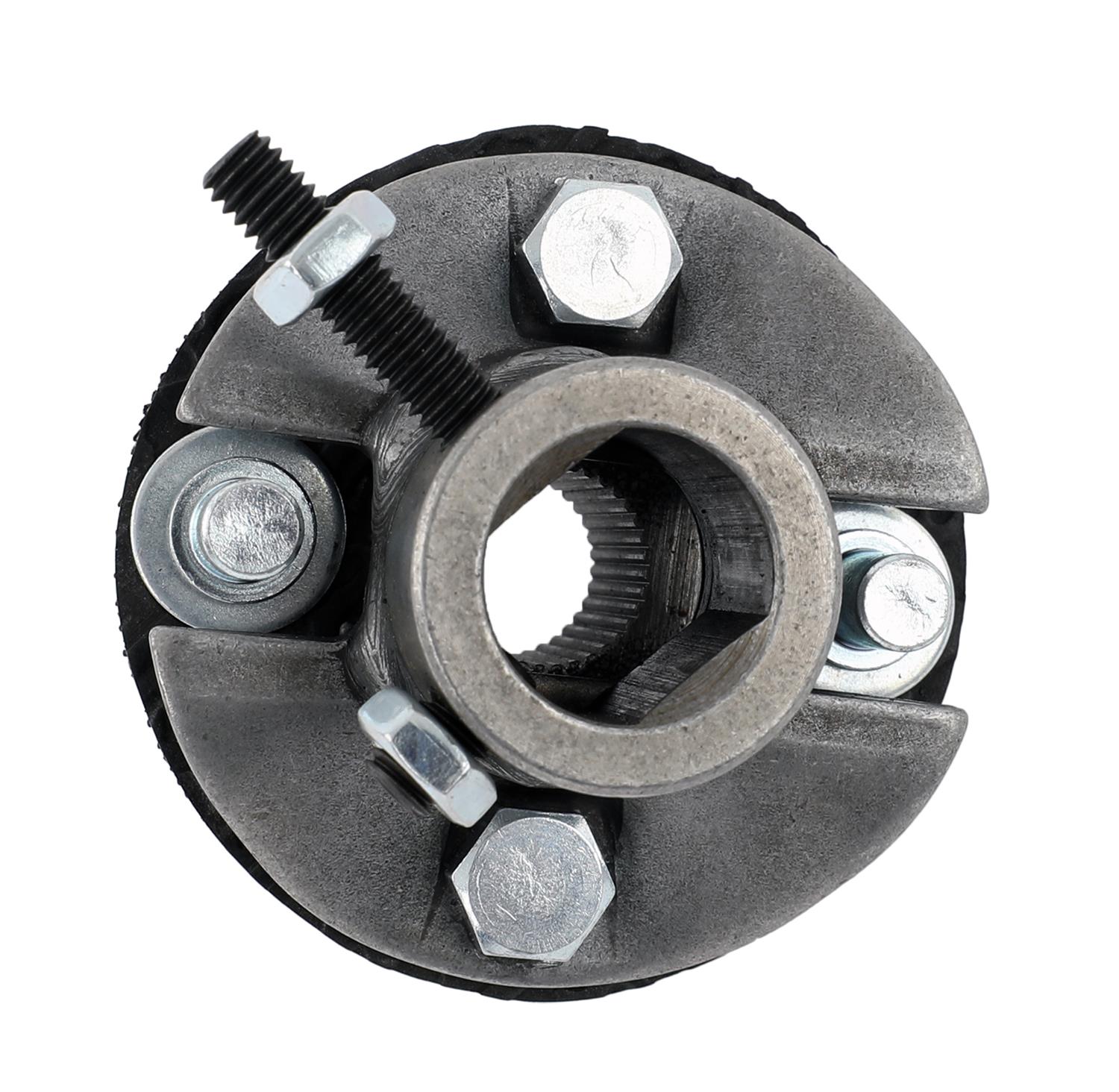 Borgeson Universal Rag Joints 054052 Steering Coupler, Joint, 13/16 in. 36-Spline, 1 in. DD, Steel, Natural, Each