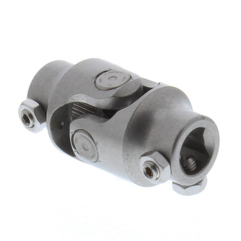 Borgeson Universal Steering U-Joints 114909 Joint, Stainless Steel, Natural, 3/4 in. DD, 9/16 in. 26-Spline, Each