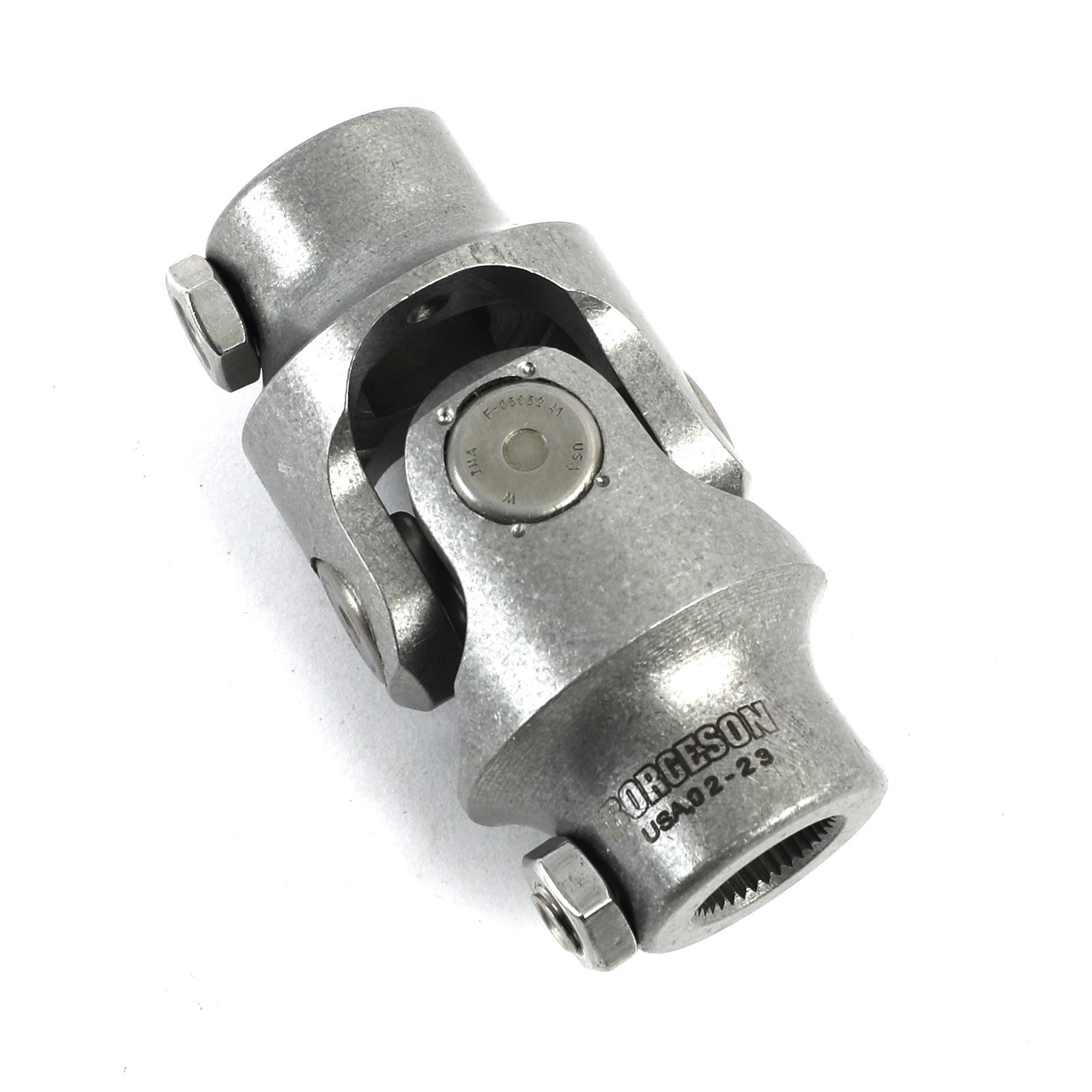 Borgeson Universal Steering U-Joints 114921 U-Joint, Standard Style, Stainless Steel, Natural, 3/4 in. DD, 5/8 in. 36-spline Chrysler, Each