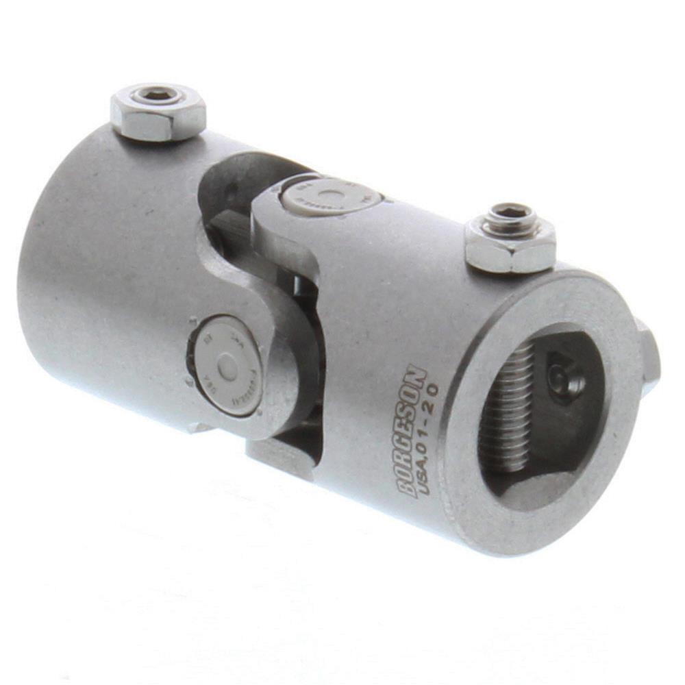 Borgeson Universal Steering U-Joints 115252 U-Joint, Standard Style, Stainless Steel, Natural, 1 in. DD Ends, Each