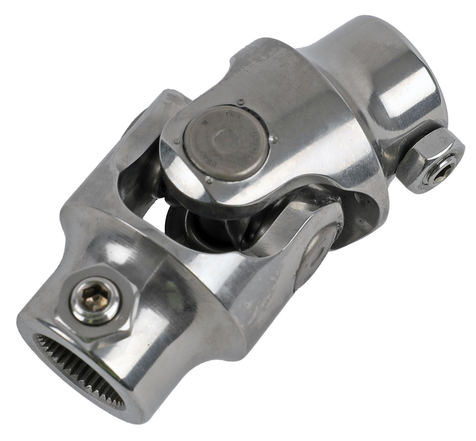 Borgeson Universal Steering U-Joints 123434 Joint, Stainless Steel, Polished, 3/4 in. 36-Spline, 3/4 in. 36-Spline, Each