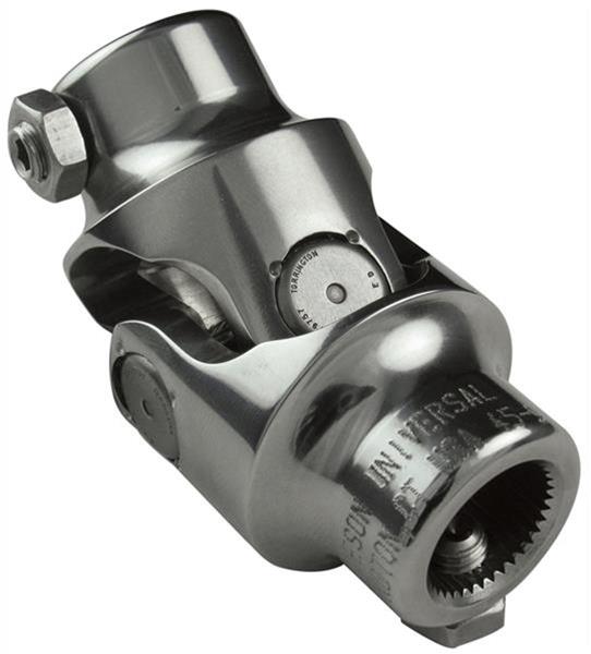 Borgeson Universal Steering U-Joints 124955 Joint, Stainless Steel, Polished, 3/4 in. DD, 3/4 in. Mustang V, Each