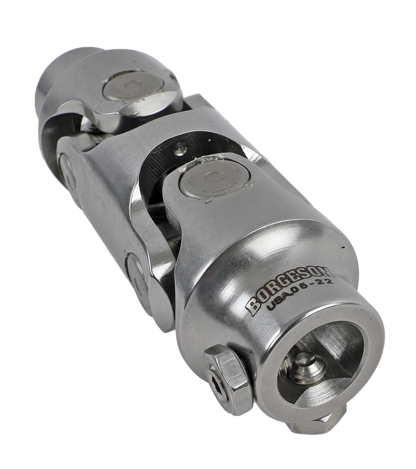 Borgeson Universal Steering U-Joints 144949 Joint, Stainless Steel, Polished, 3/4 in. DD, 3/4 in. DD, Each thumbnail 2