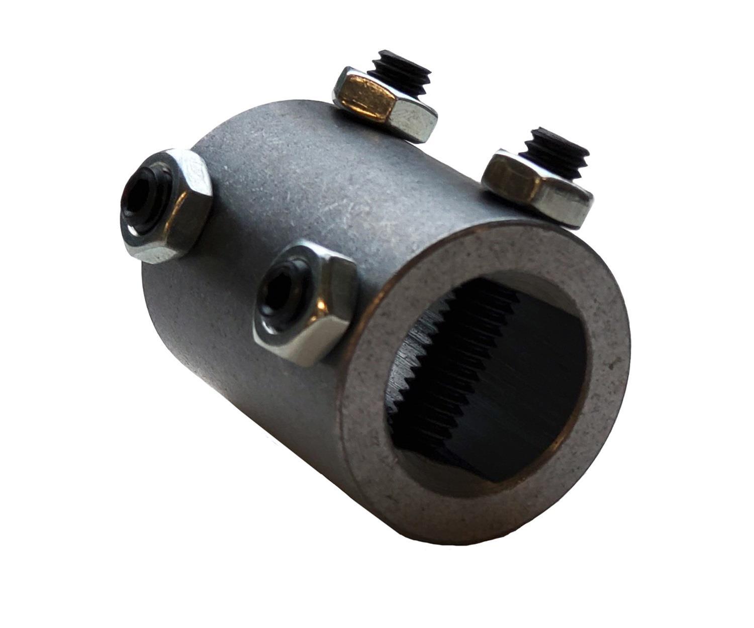 Borgeson Universal Steering U-Joints 315252 U-Joint, Coupler Style, Steel, Natural, 1 in. DD Ends, Each