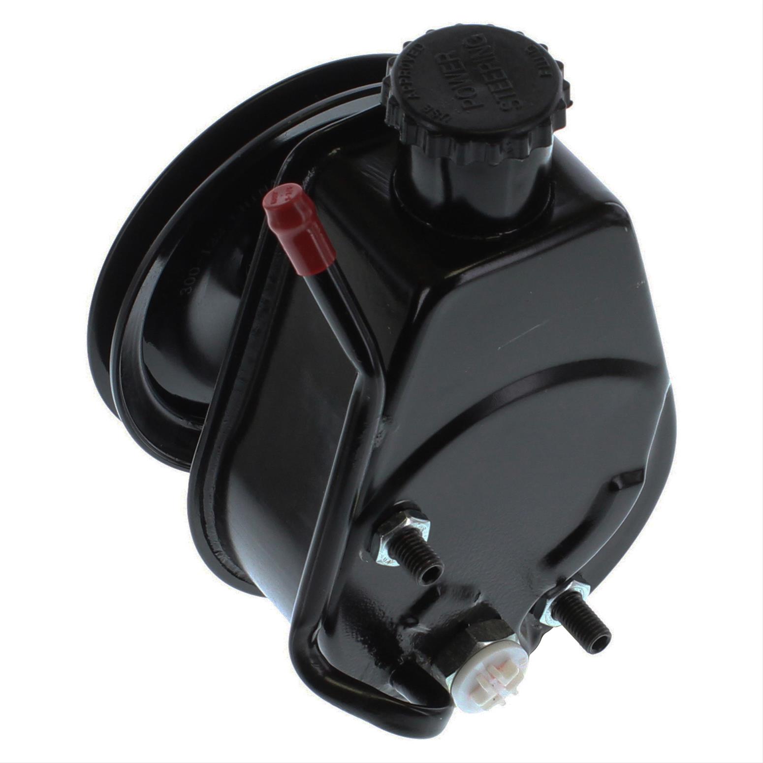 Borgeson Universal Self-Contained Saginaw GM Power Steering Pumps 800322 Pump, Self-Contained, P Series, High-volume, Black Reservoir, Each thumbnail 2