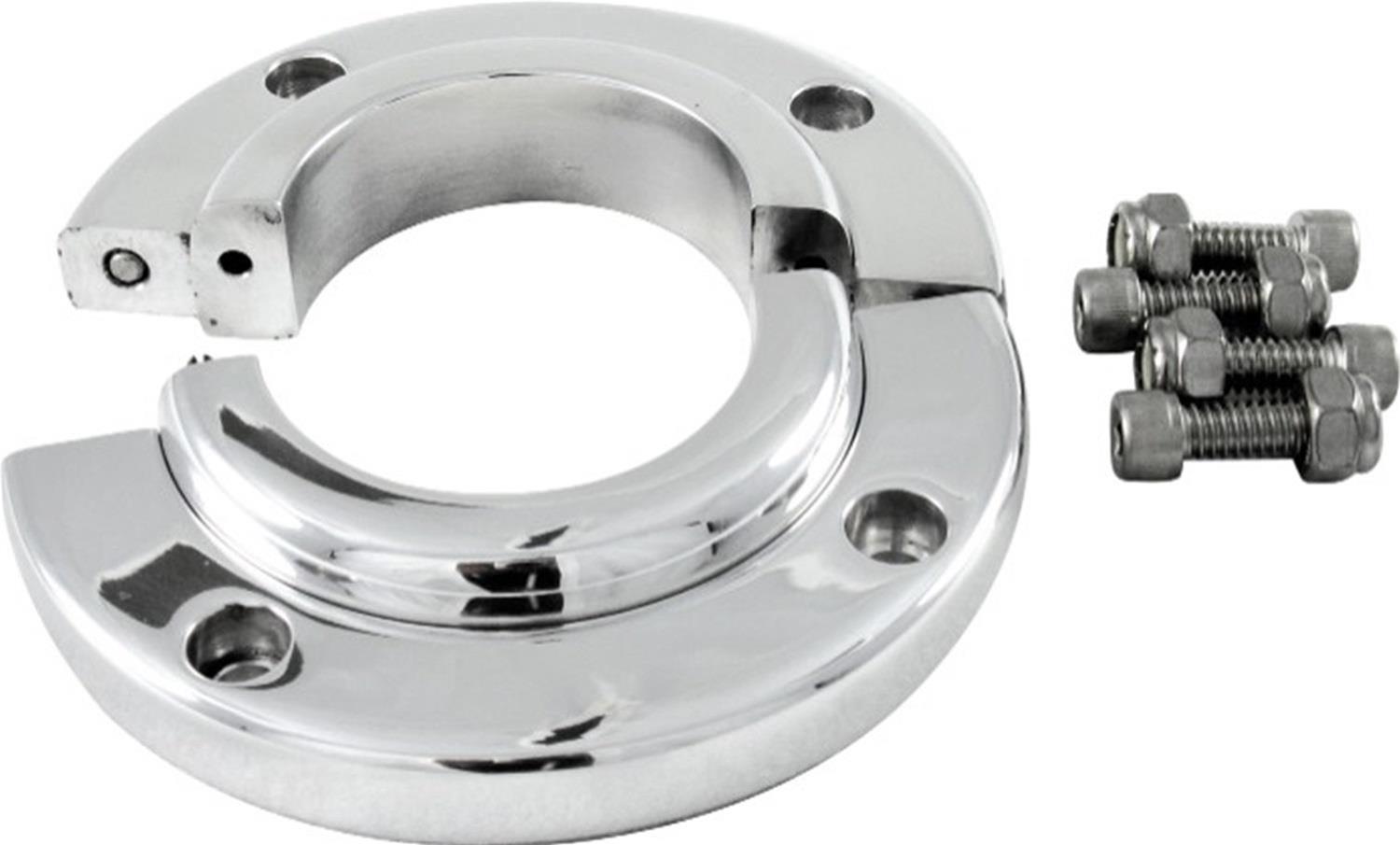 Borgeson Steering Column Split Swivel Floor Mounts 909009 Mount, Floor, Swivel, Aluminum, Natural, 2.25 in. Diameter, Each