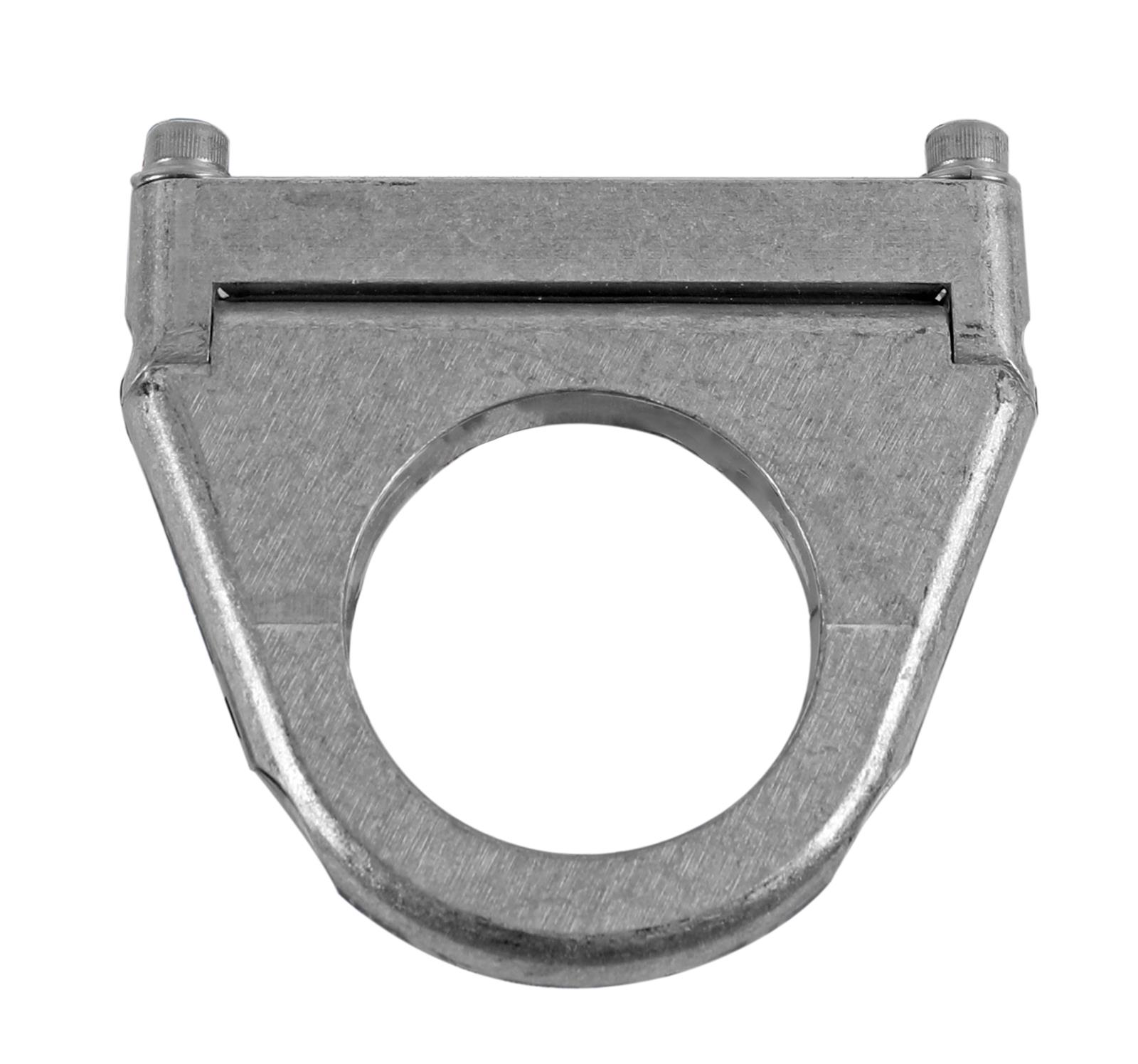 Borgeson Solid-Style Column Drops 910202 Steering Mount, Solid-Style, 2 in. Drop, Aluminum, Natural, Hinged, for 2.0 in. Diameter, Each