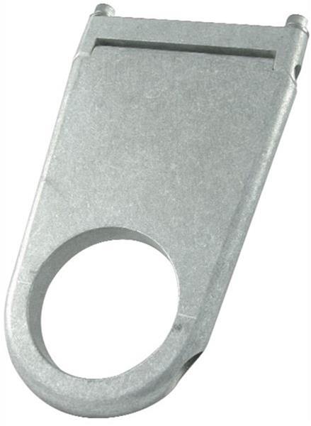 Borgeson Solid-Style Column Drops 910203 Steering Mount, Solid-Style, 3 in. Drop, Aluminum, Natural, Hinged, for 2.0 in. Diameter, Each