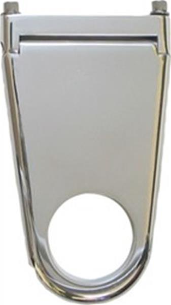 Borgeson Solid-Style Column Drops 911223 Steering Mount, Solid-Style, 3 in. Drop, Aluminum, Polished, Hinged, for 2.25 in. Diameter, Each